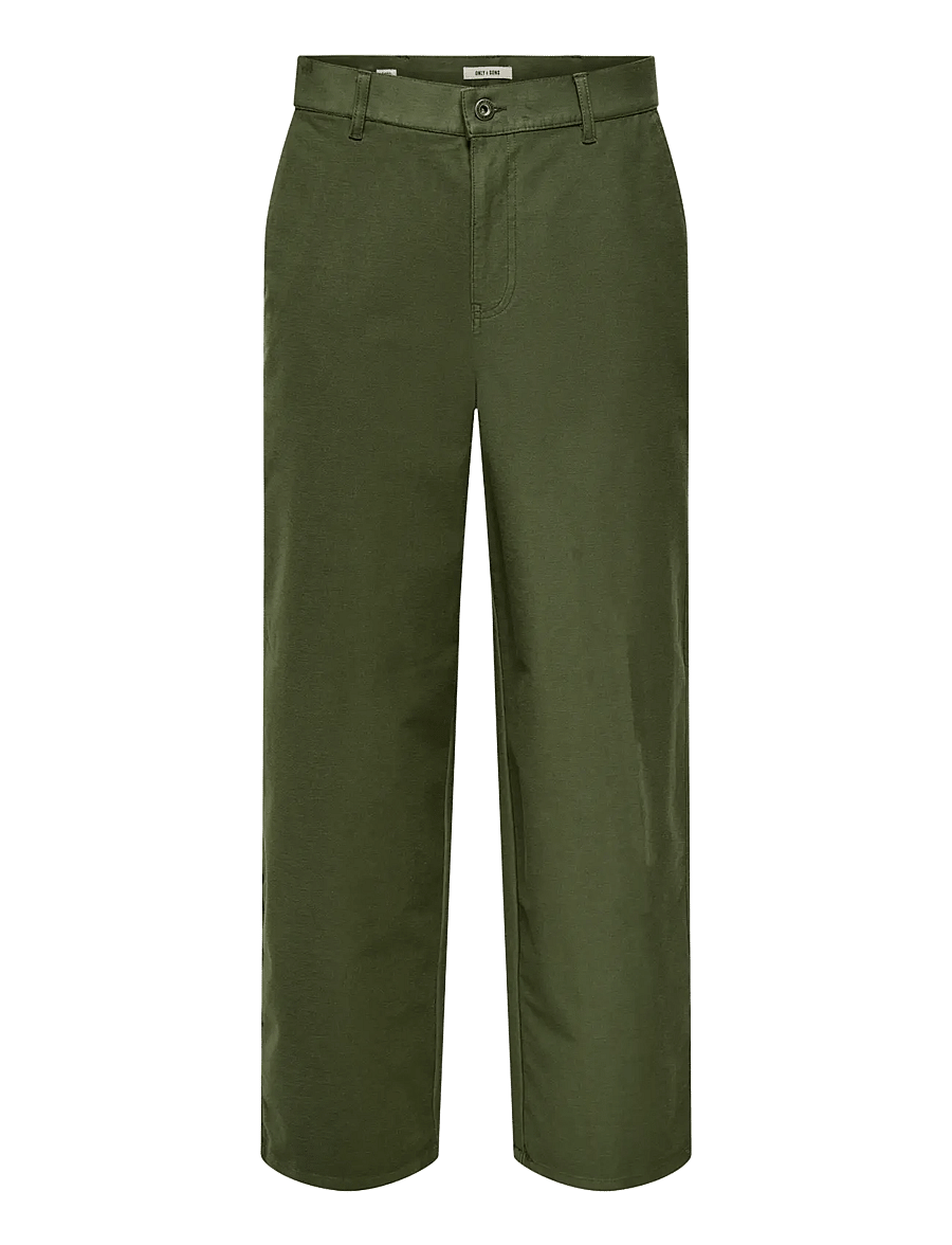 ONLY & SONS - ONSBODE BARREL TWILL 0649 PANTS - freizeithosen - forest night - 0