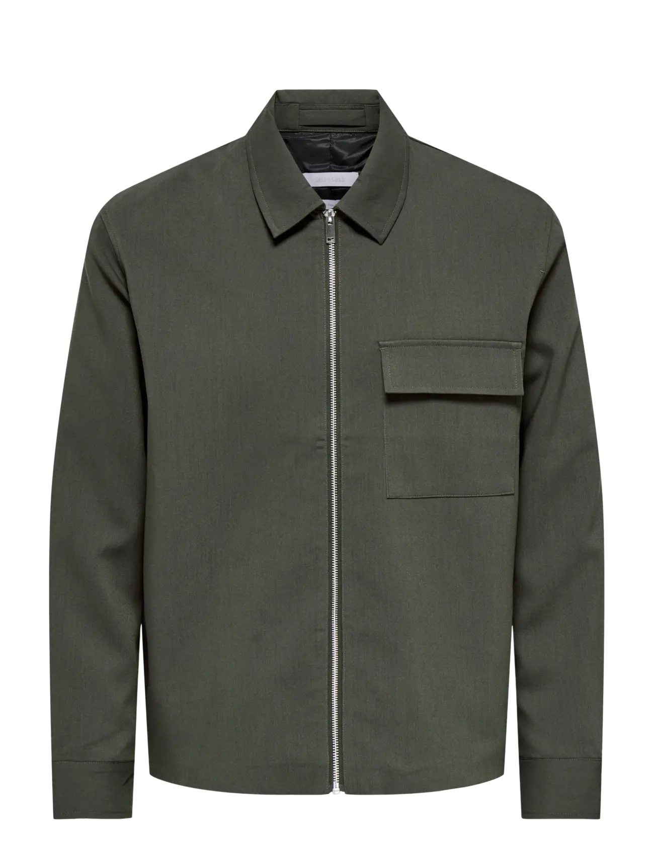 ONLY & SONS - ONSWILL REG 0292 ZIP OVERSHIRT FRML NOOS - beluga - 1