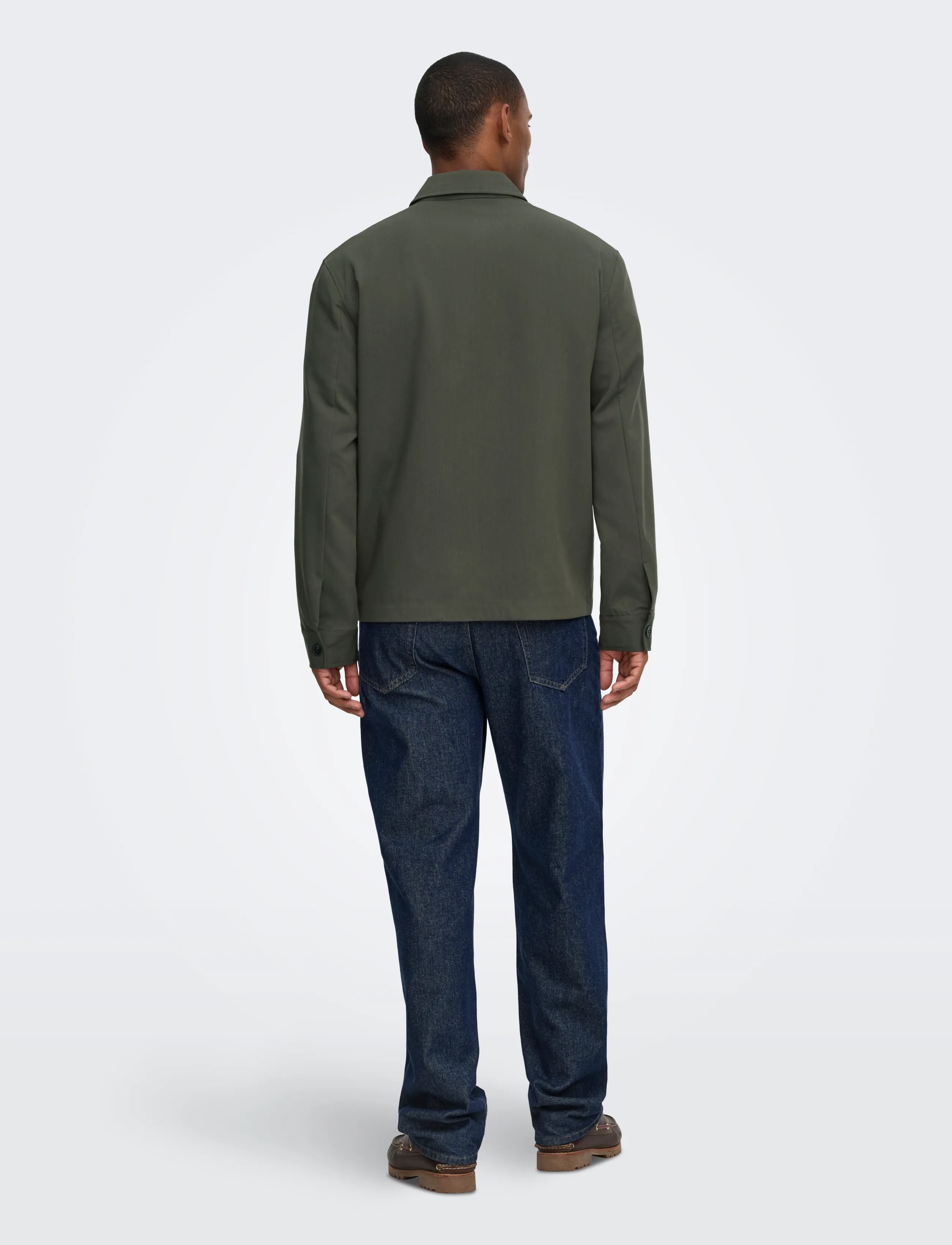 ONLY & SONS - ONSWILL REG 0292 ZIP OVERSHIRT FRML NOOS - beluga - 3