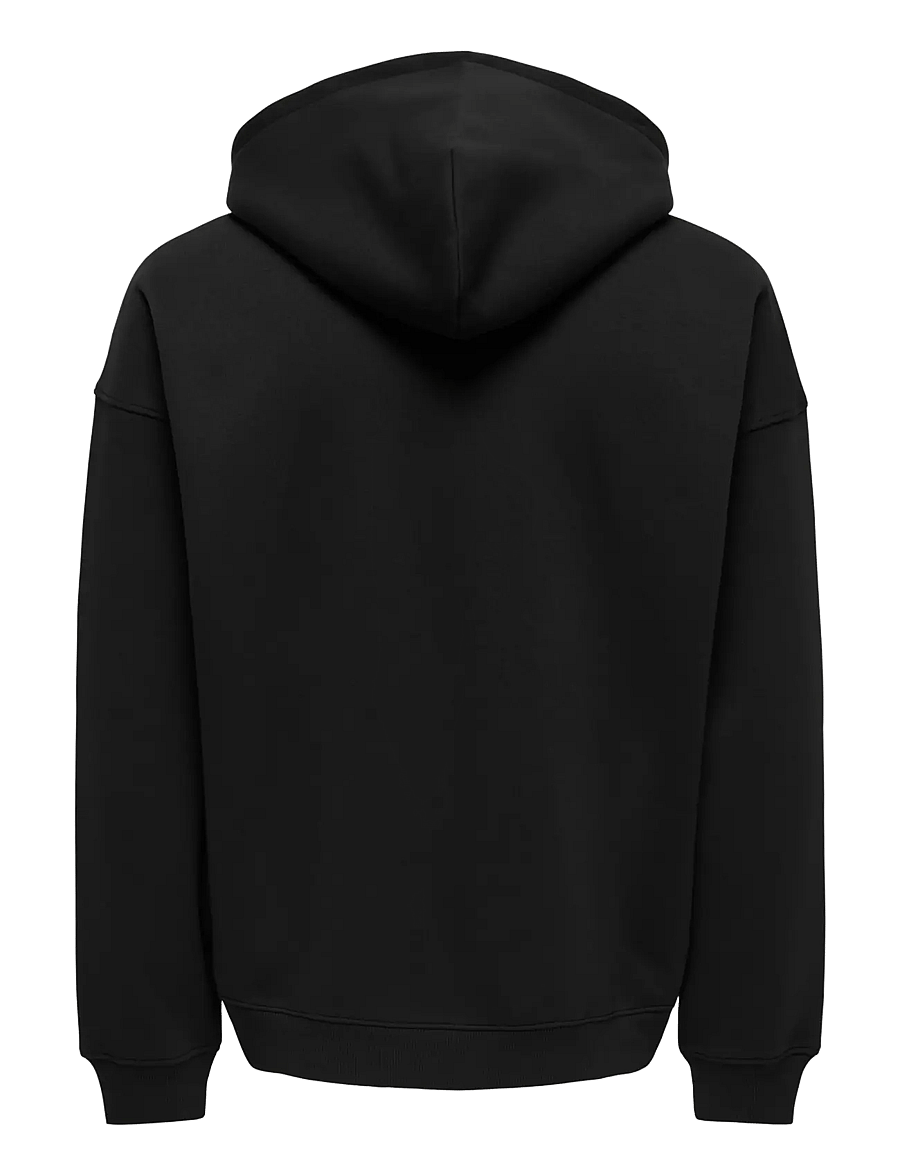 ONLY & SONS - ONSCERES OVZ ZIP HOODIE SWEAT NOOS - black - 2