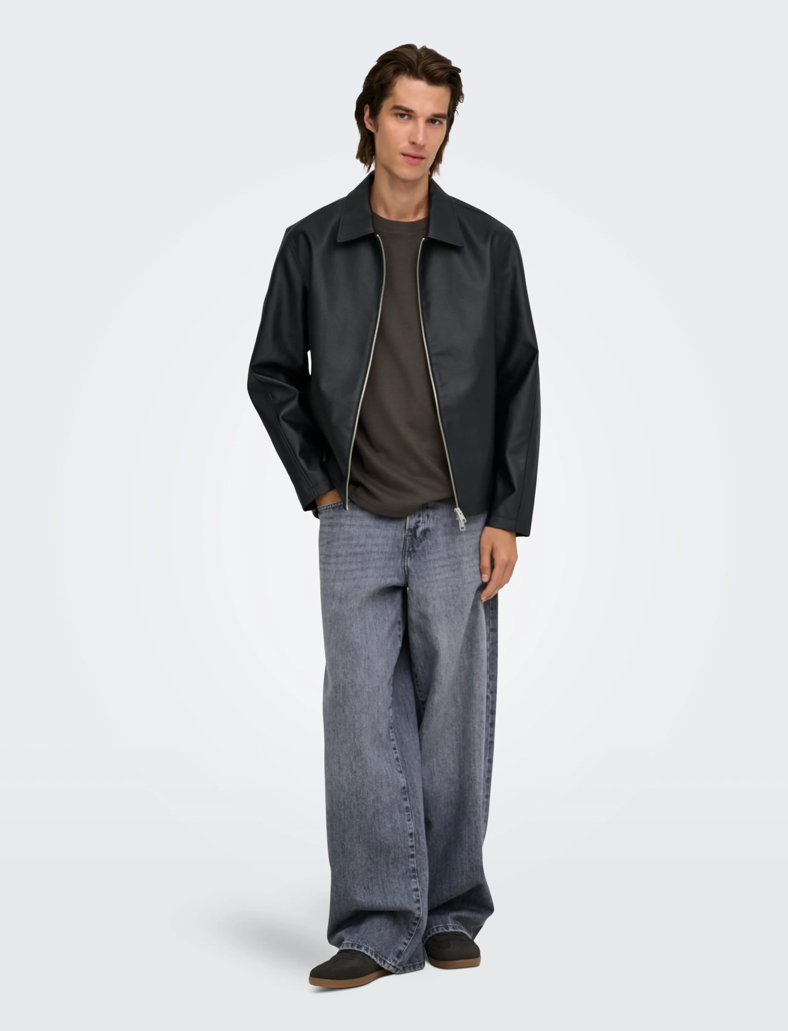 ONLY & SONS - ONSREM PU JACKET OTW VD - black - 4
