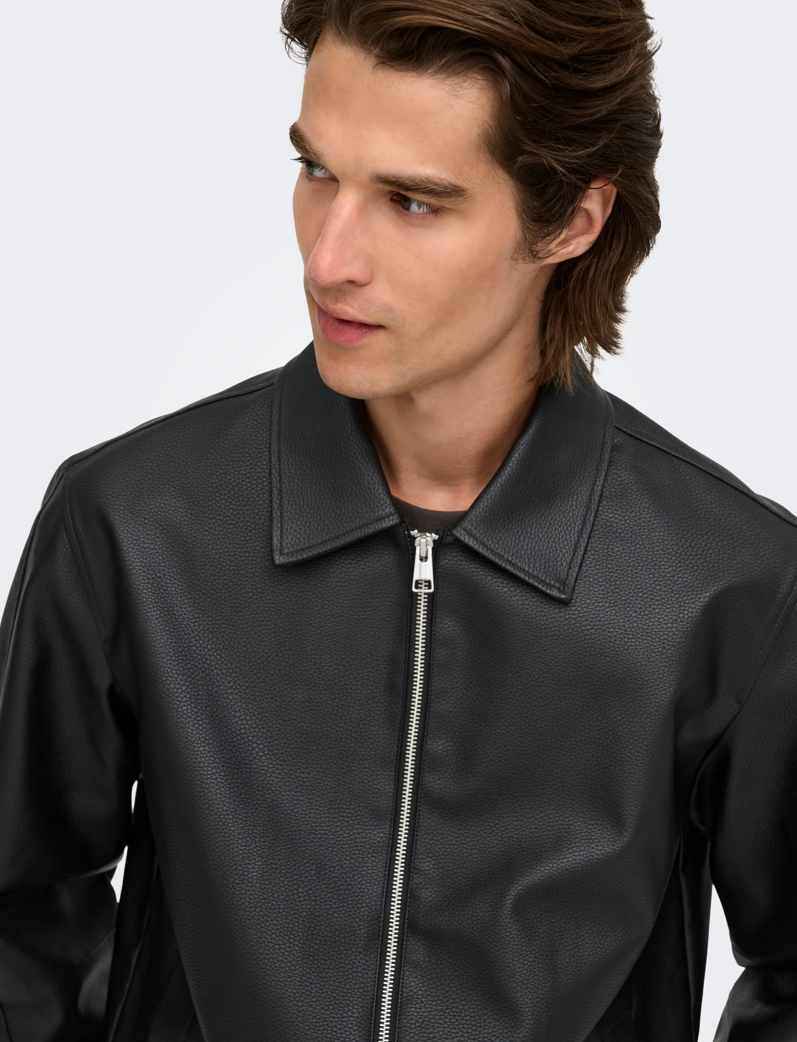 ONLY & SONS - ONSREM PU JACKET OTW VD - black - 5