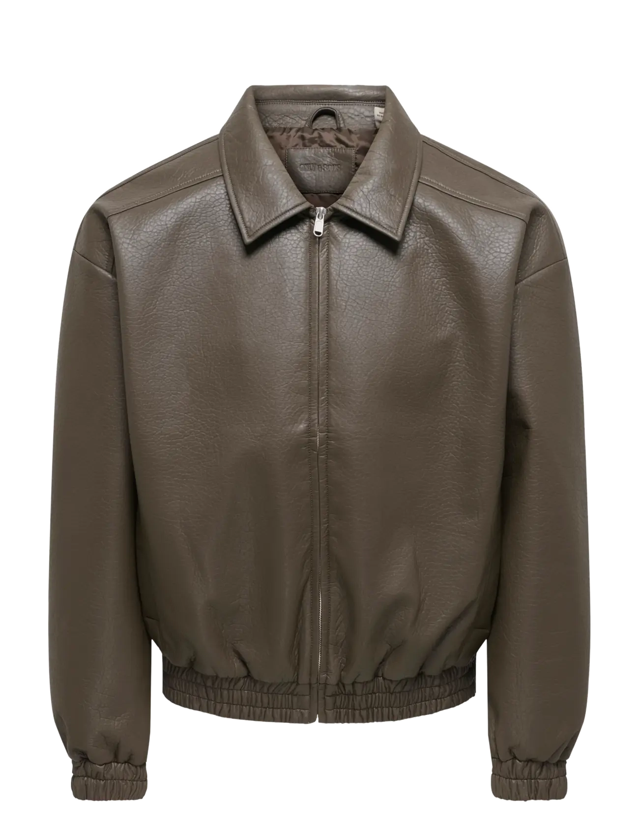 ONLY & SONS ONSREX PU JACKET OTW VD - Kleidung - BELUGA / brown