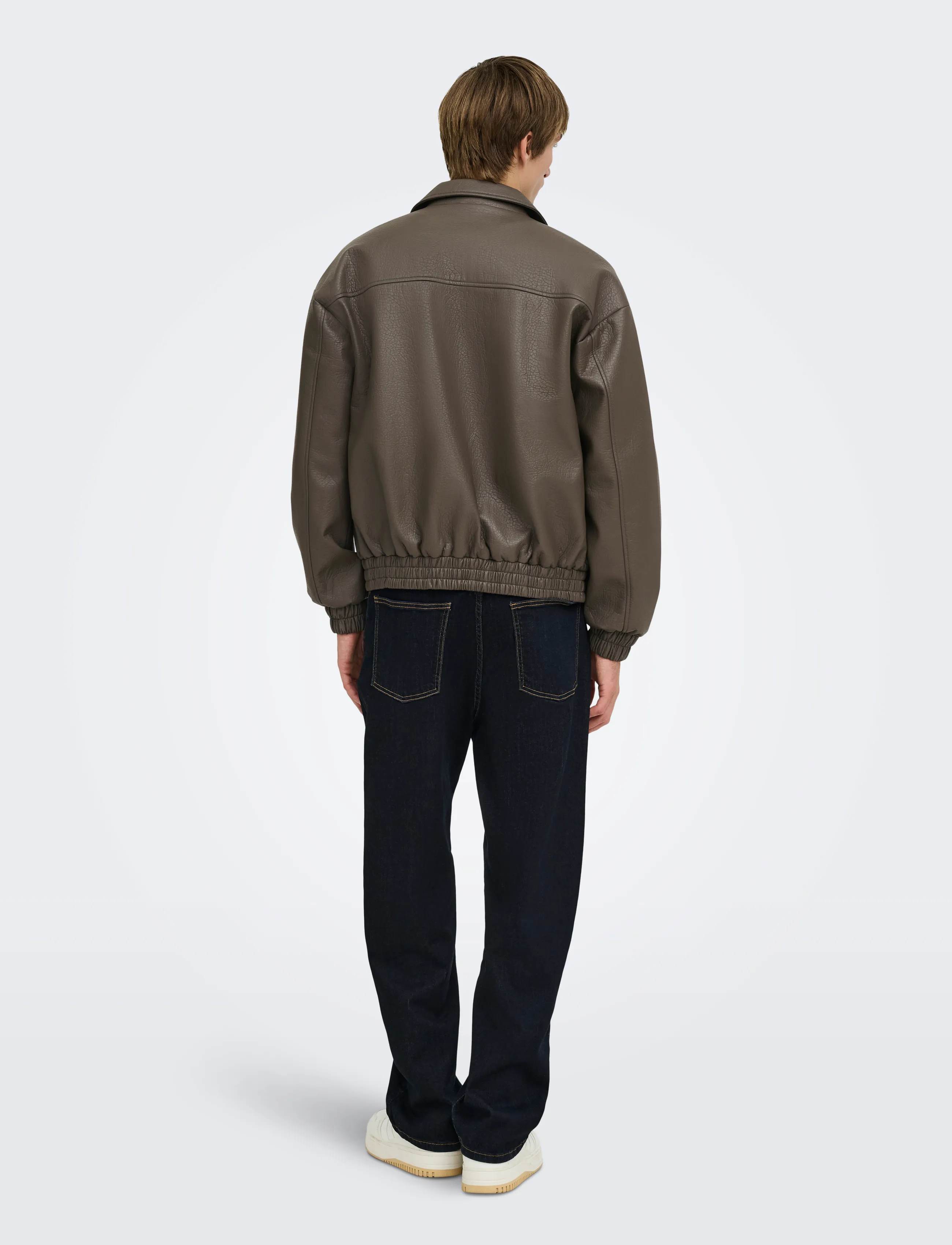 ONLY & SONS Onsrex Pu Jacket Otw Vd jackor herr – bild 2