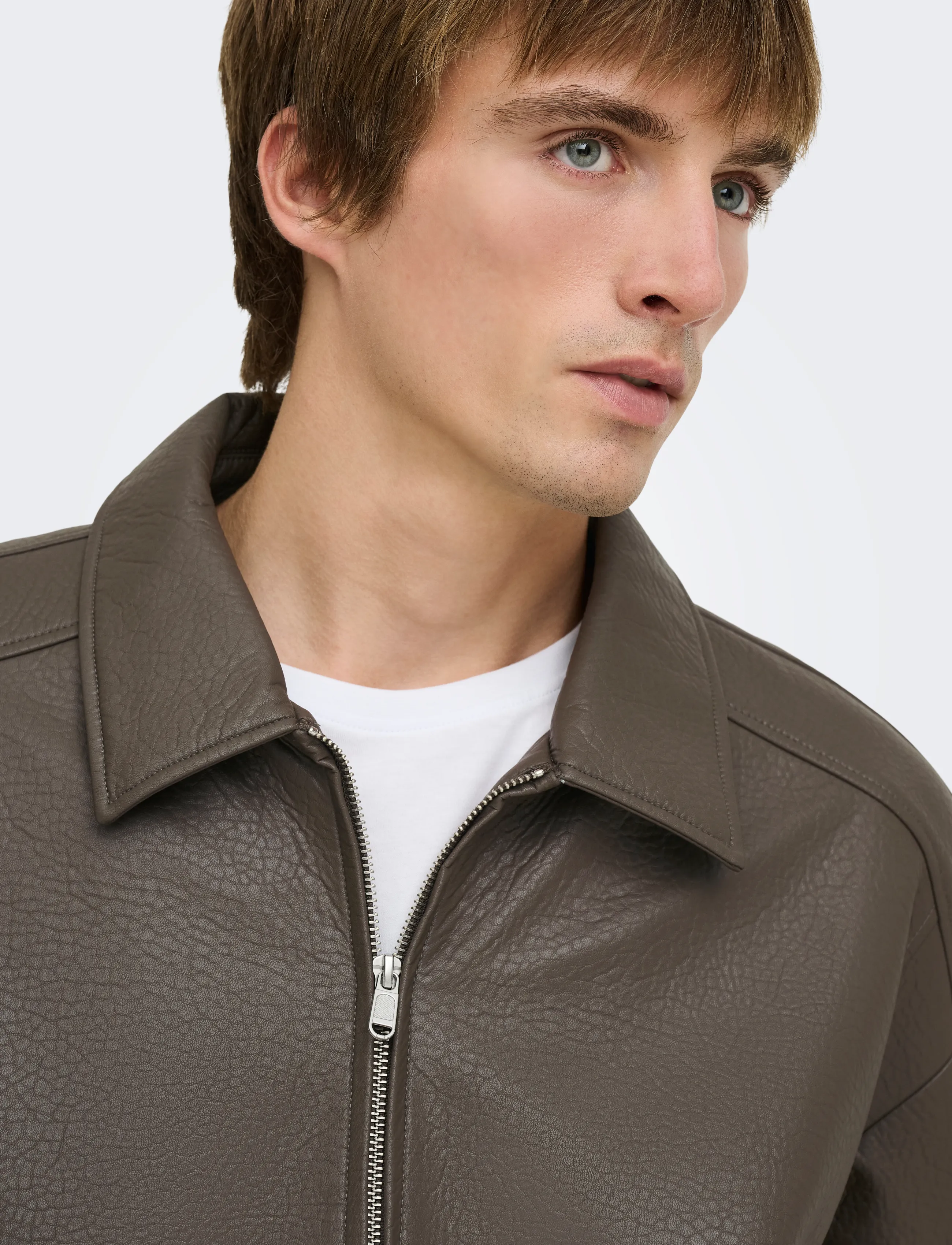 ONLY & SONS Onsrex Pu Jacket Otw Vd jackor herr – bild 4