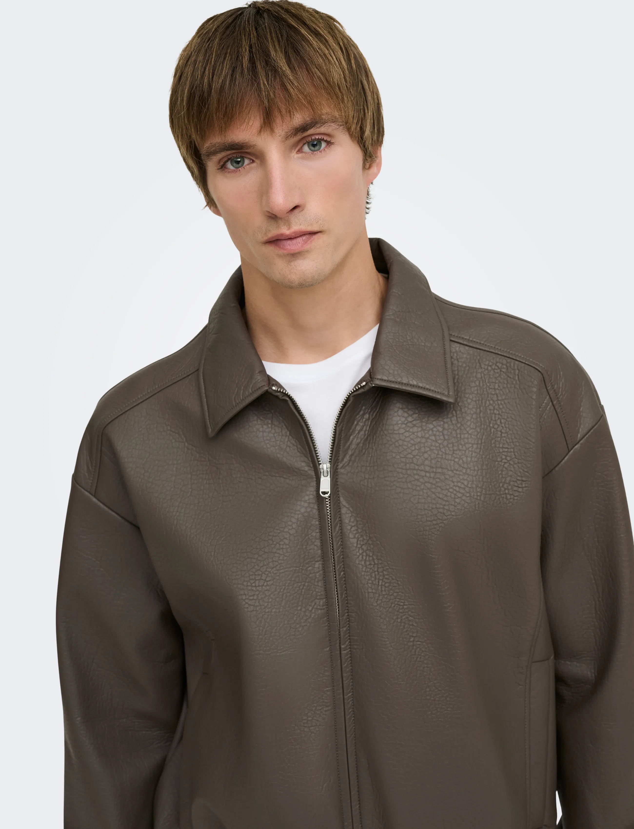 ONLY & SONS Onsrex Pu Jacket Otw Vd jackor herr – bild 6