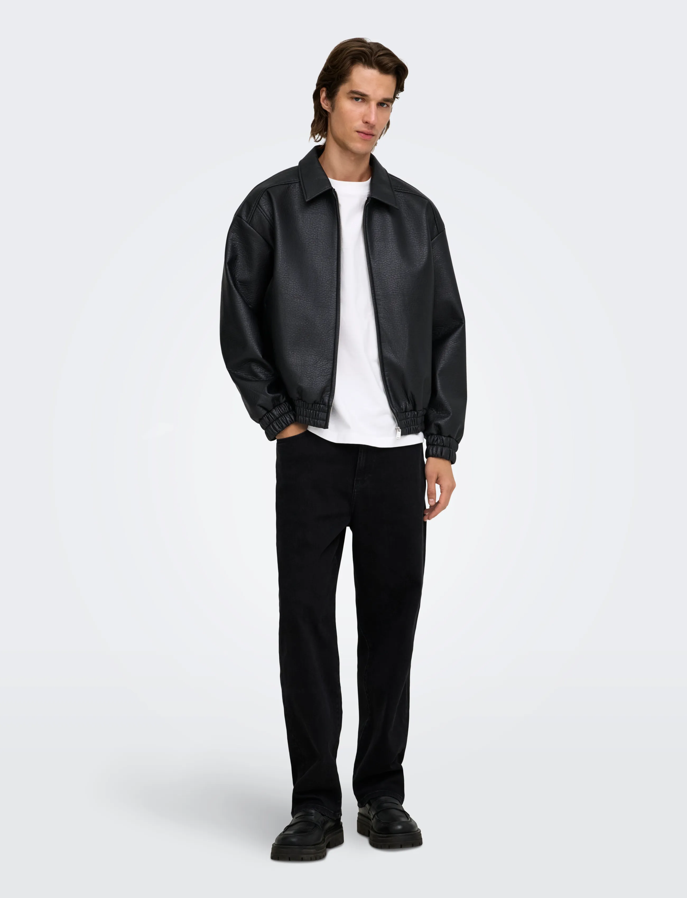 ONLY & SONS - ONSREX PU JACKET OTW VD - black - 4