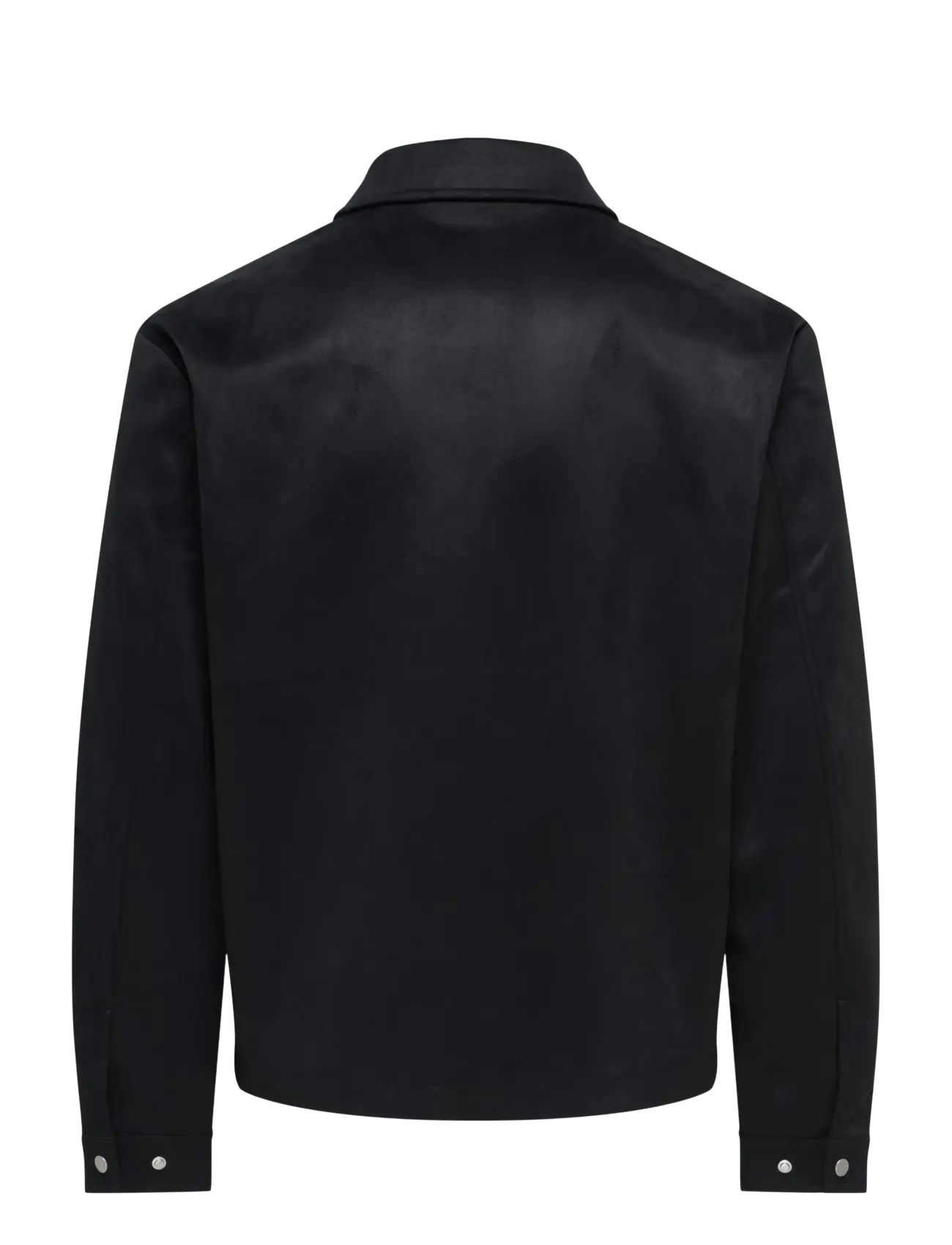 ONLY & SONS - ONSRUBY FAKE SUEDE JACKET OTW VD - fall jackets - black - 1
