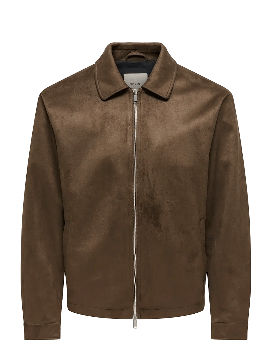 ONLY & SONS - ONSRUBY FAKE SUEDE JACKET OTW VD - efterårsjakker - carafe - 1