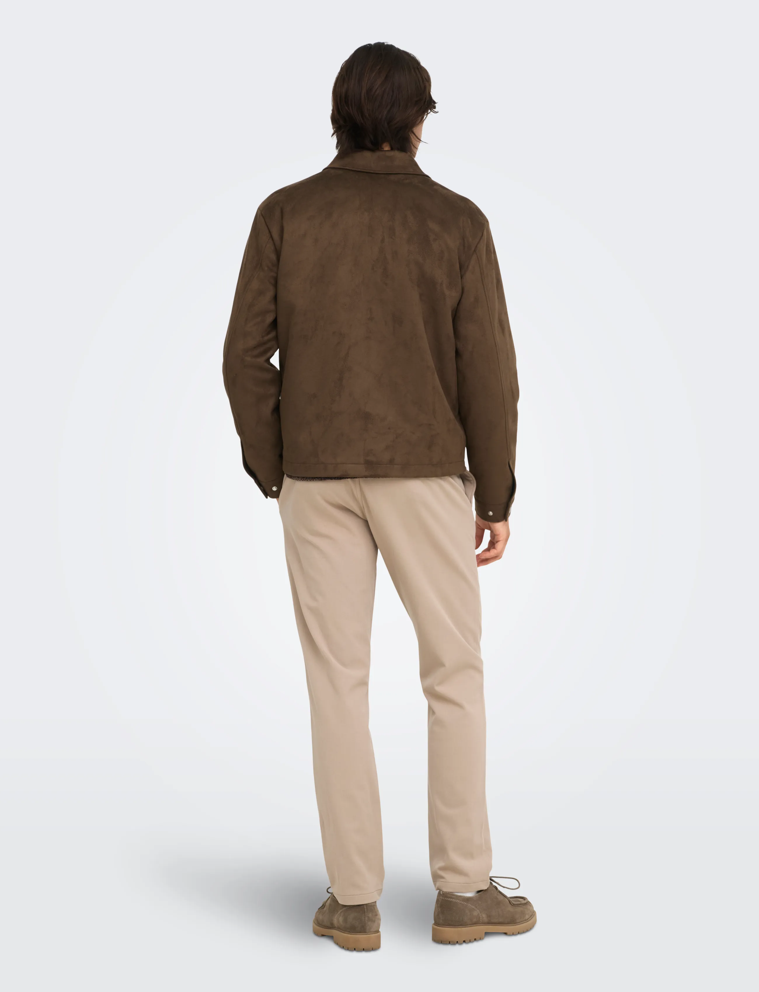 ONLY & SONS - ONSRUBY FAKE SUEDE JACKET OTW VD - efterårsjakker - carafe - 3