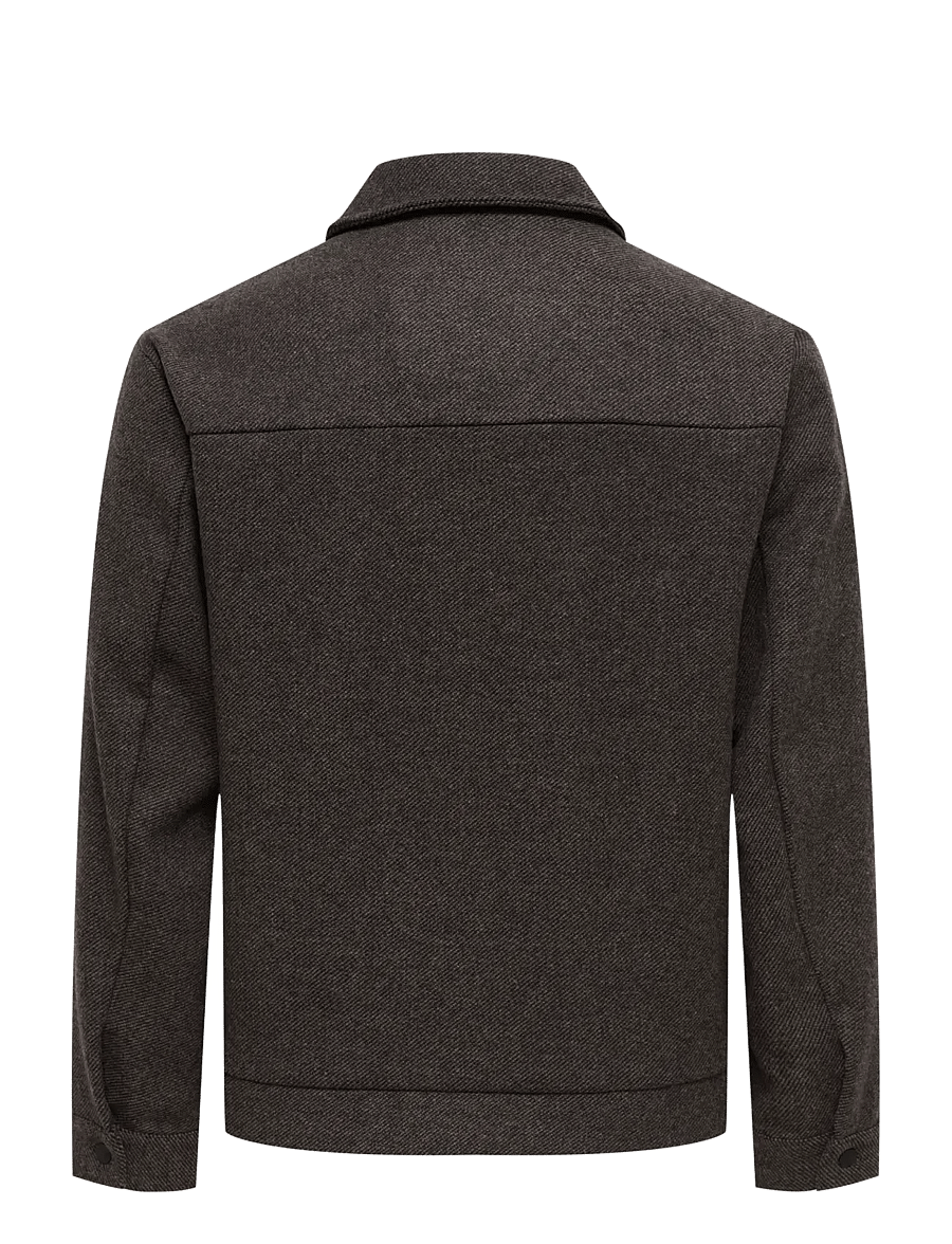 ONLY & SONS - ONSRUSH WOOL JACKET OTW FRML NOOS - dark grey melange - 2