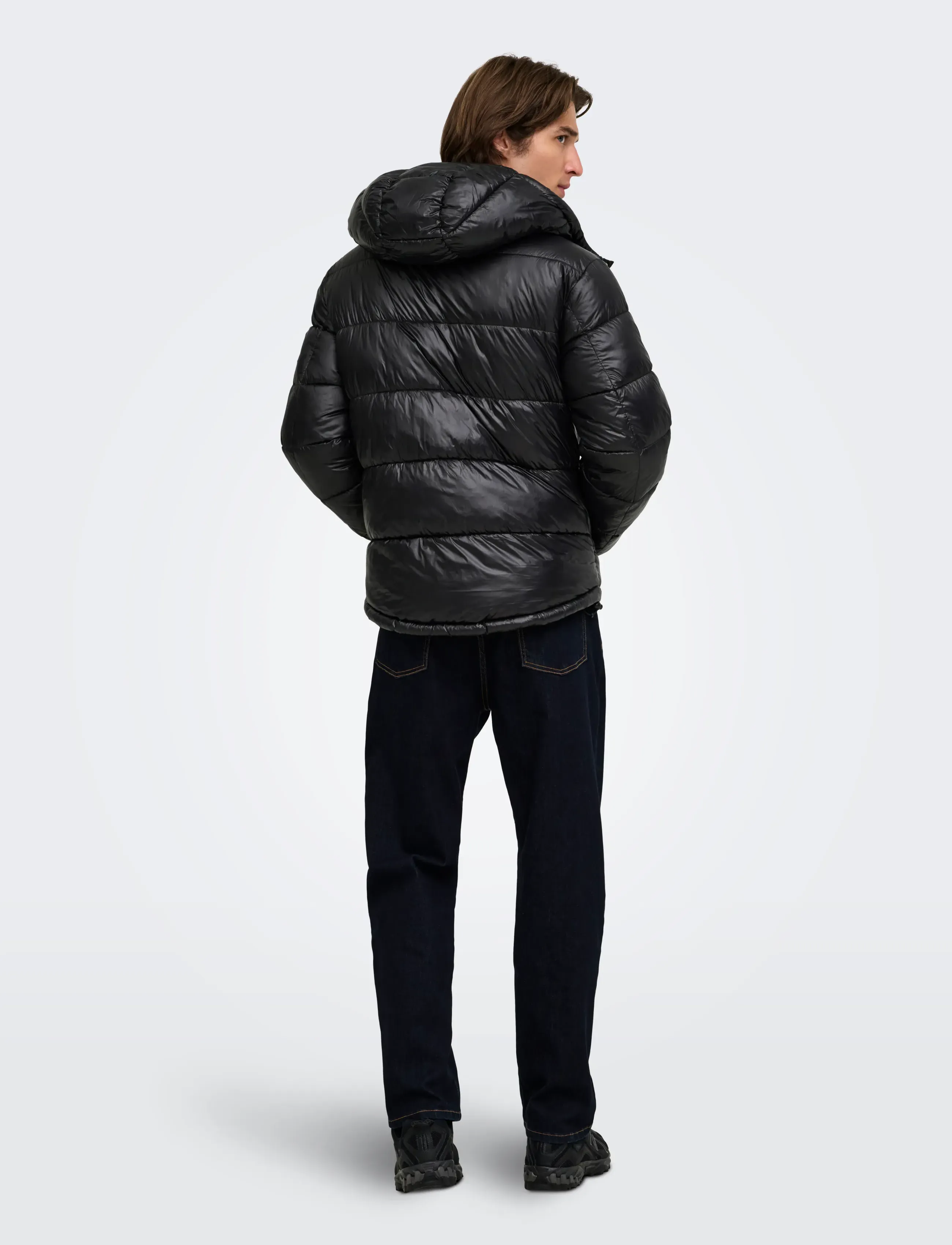 ONLY & SONS - ONSRUBEN PUFFER JACKET OTW VD - daunenjacken - black - 3