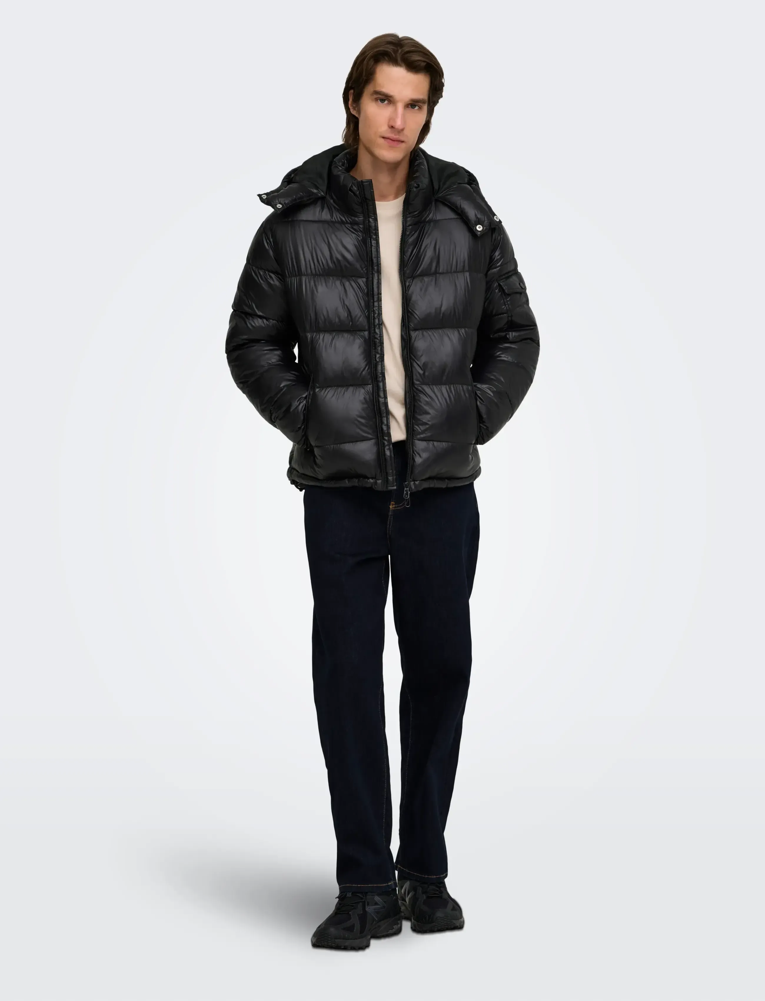 ONLY & SONS - ONSRUBEN PUFFER JACKET OTW VD - daunenjacken - black - 4