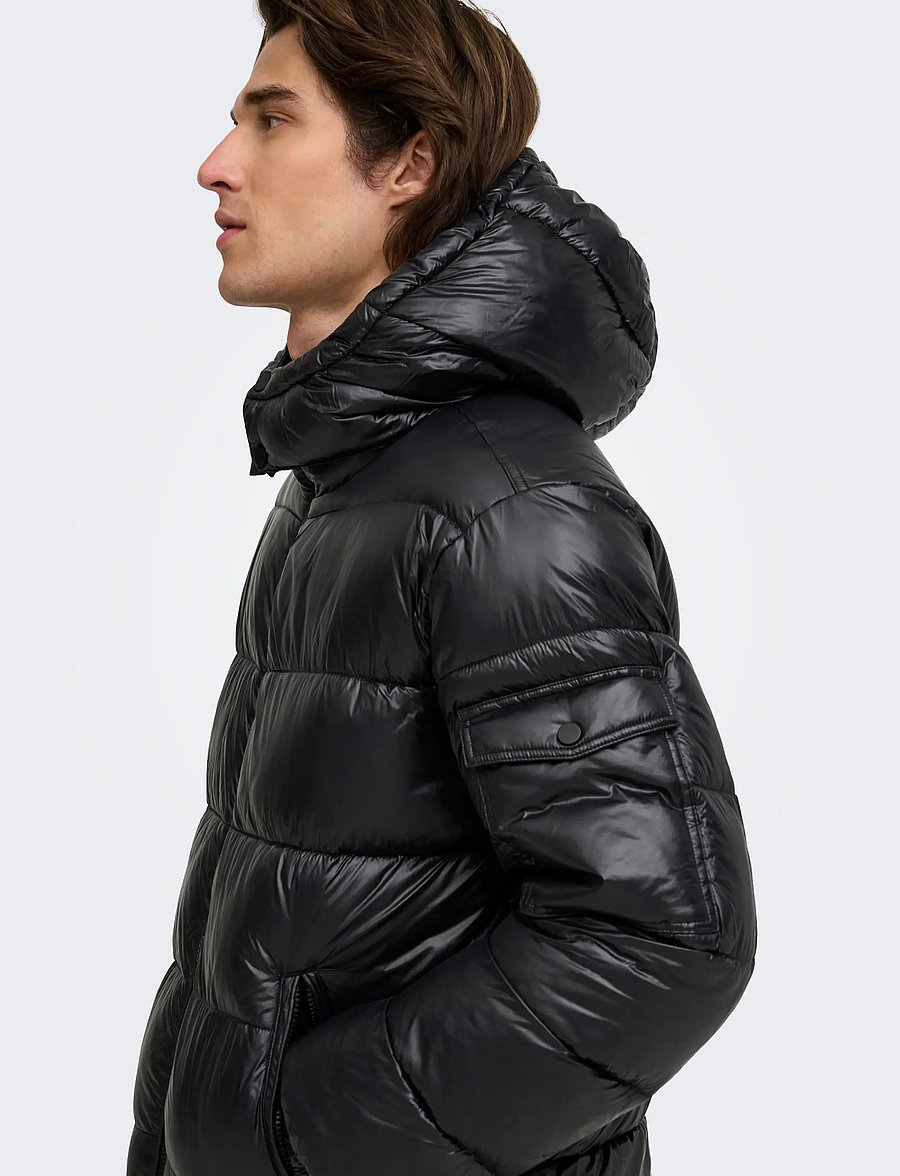 ONLY & SONS - ONSRUBEN PUFFER JACKET OTW VD - daunenjacken - black - 5
