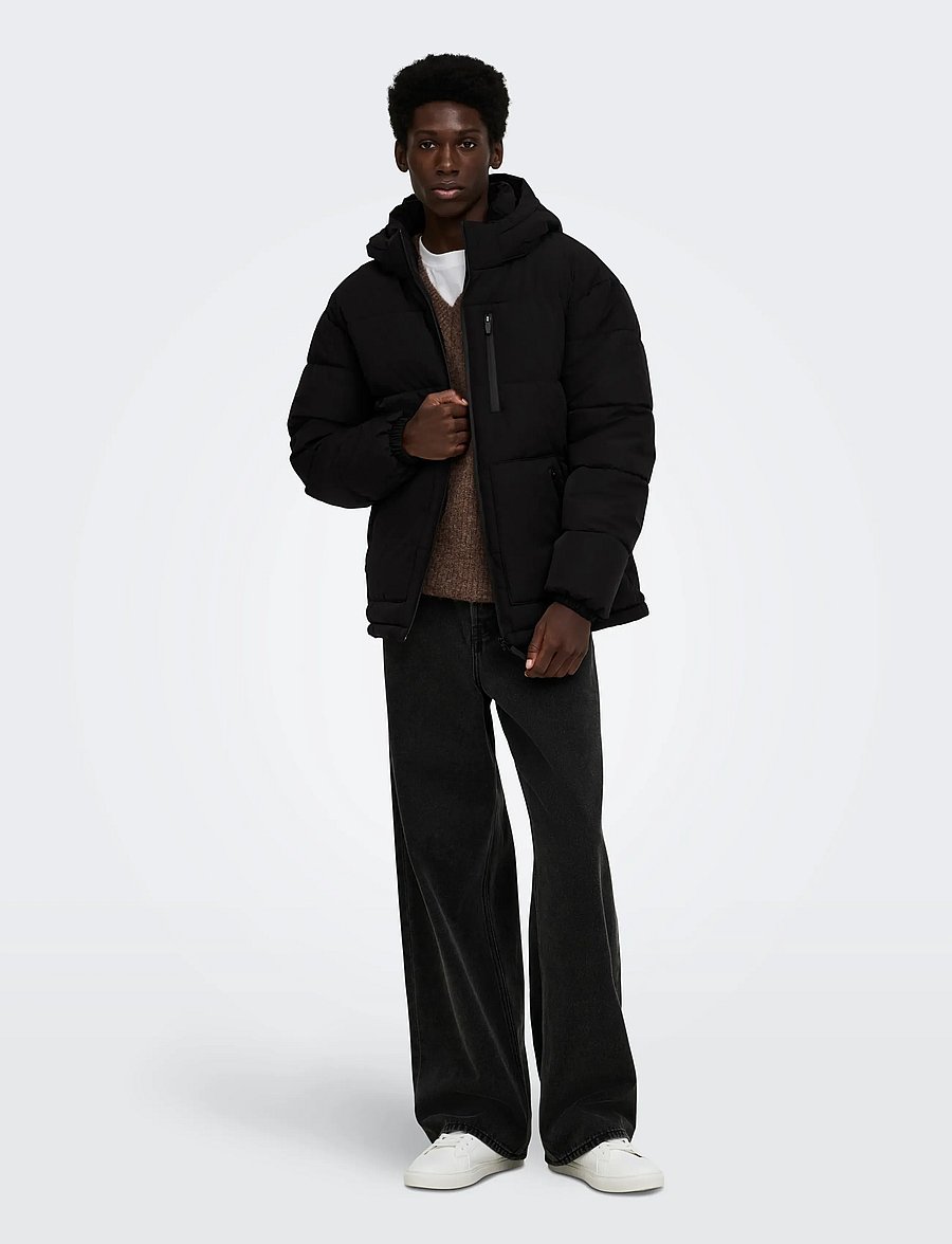 ONLY & SONS - ONSROMO PUFFER JACKET OTW NOOS - vetrarjakkar - black - 4