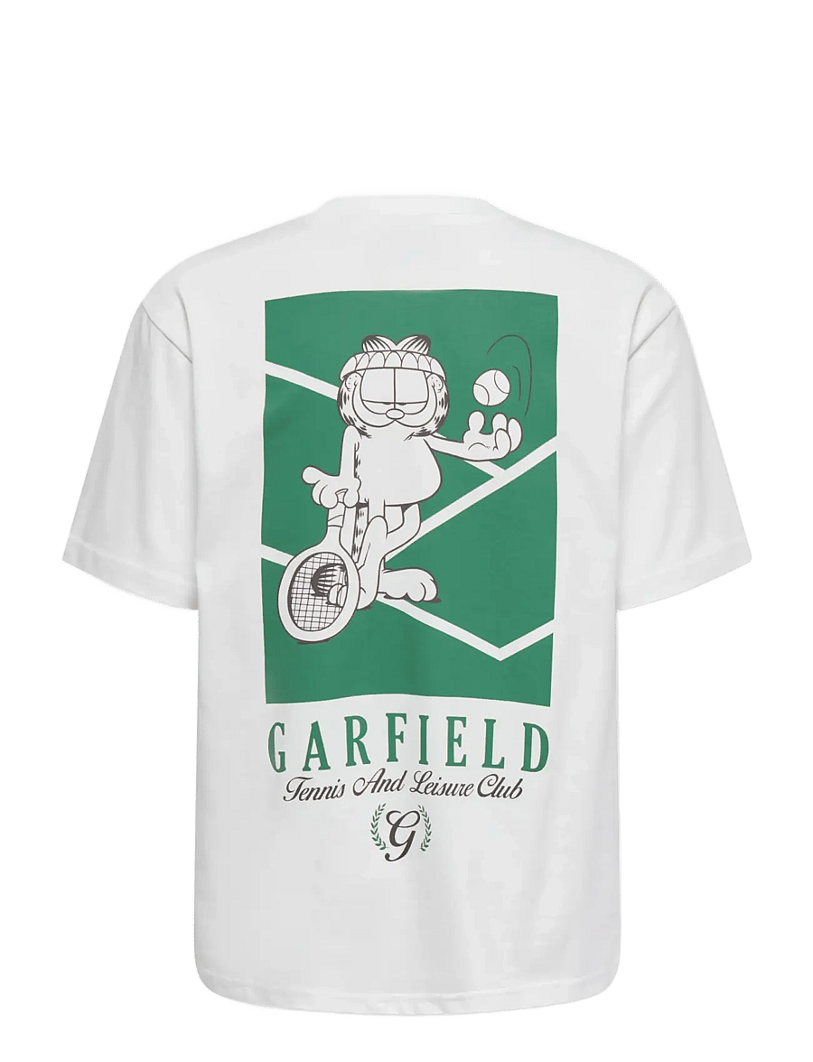 ONLY & SONS - OSJGARFIELD LIFE RLX SS LIC TEE - kurzärmelige - bright white - 1