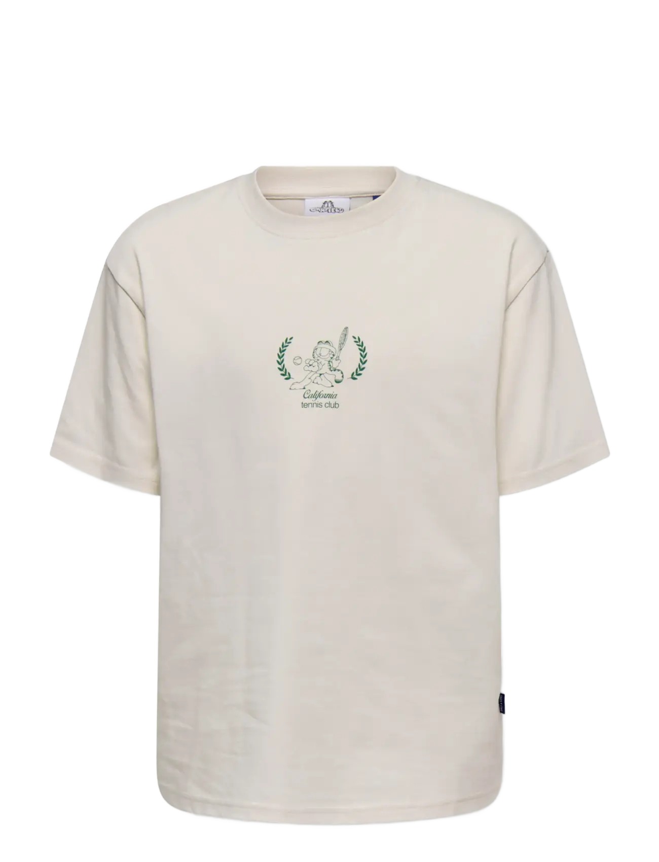 ONLY & SONS OSJGARFIELD LIFE RLX SS LIC TEE - Clothing - CLOUD DANCER / cream