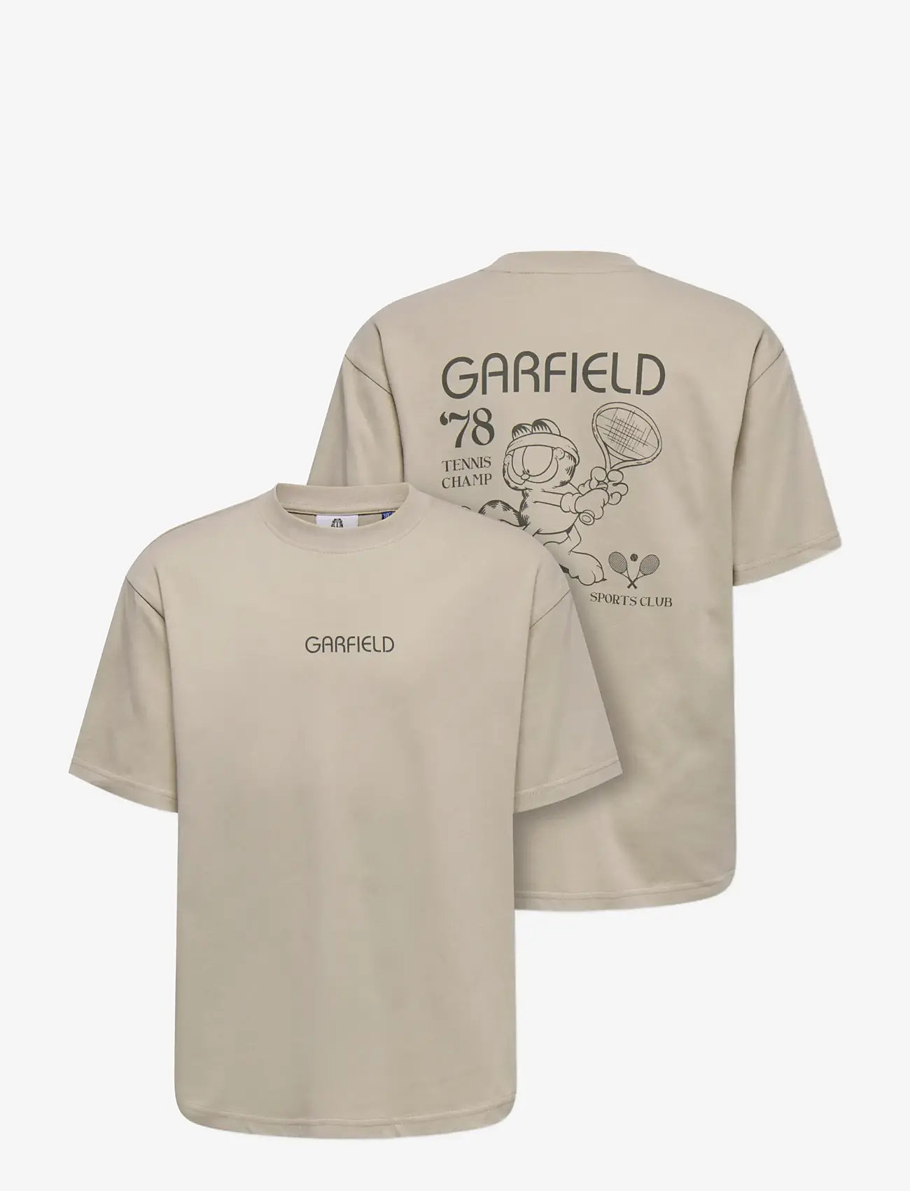 ONLY & SONS - OSJGARFIELD LIFE RLX SS LIC TEE - kortærmede t-shirts - silver lining - 2