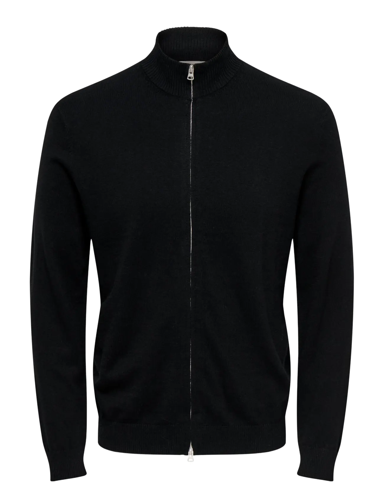 ONLY & SONS ONSLOUI REG 12 ZIP CARDIGAN KNIT NOOS - Strickmode - BLACK / black