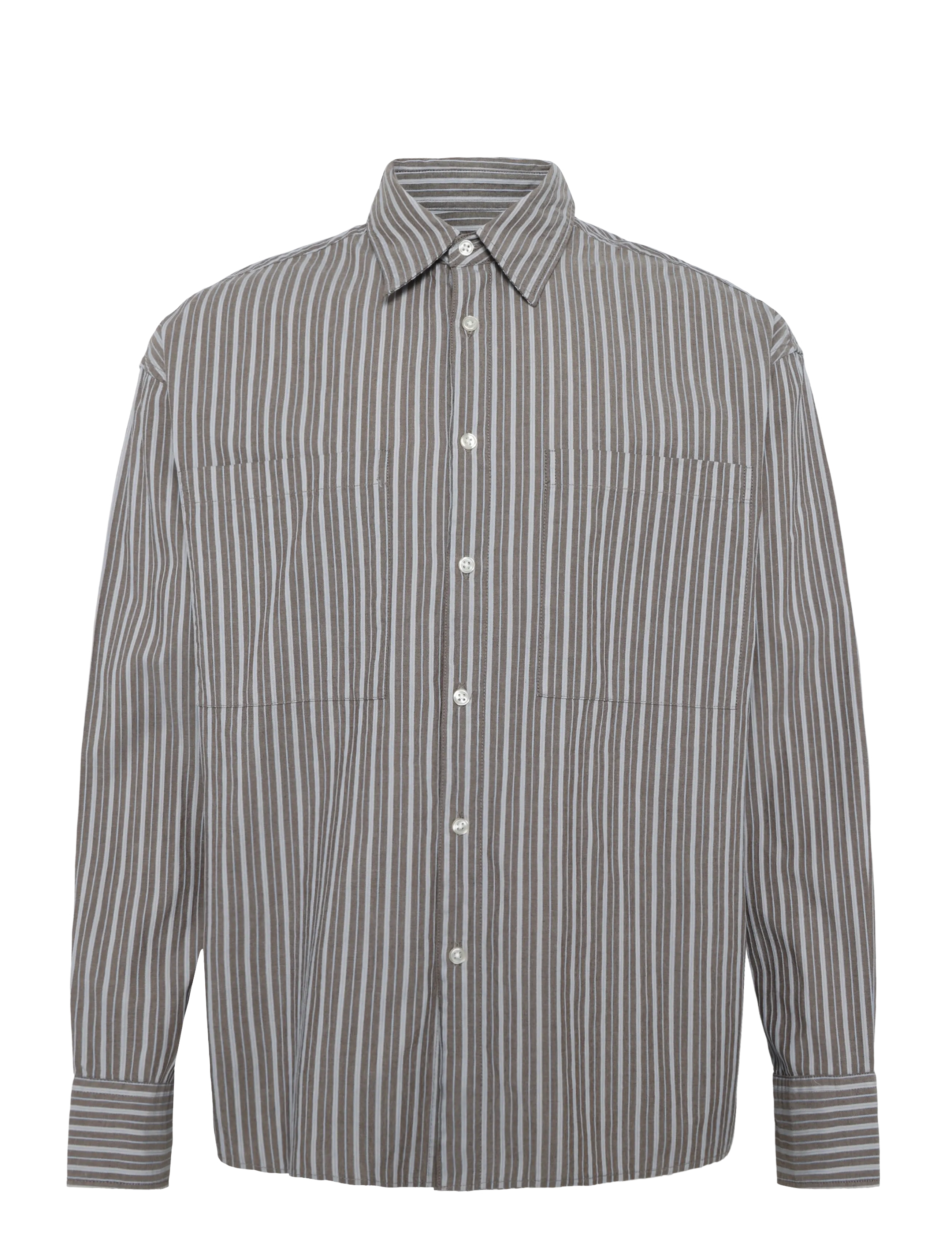 ONLY & SONS ONSTHOMPSON STRIPE LOOSE SHIRT - Skjortor - DEMITASSE / grey