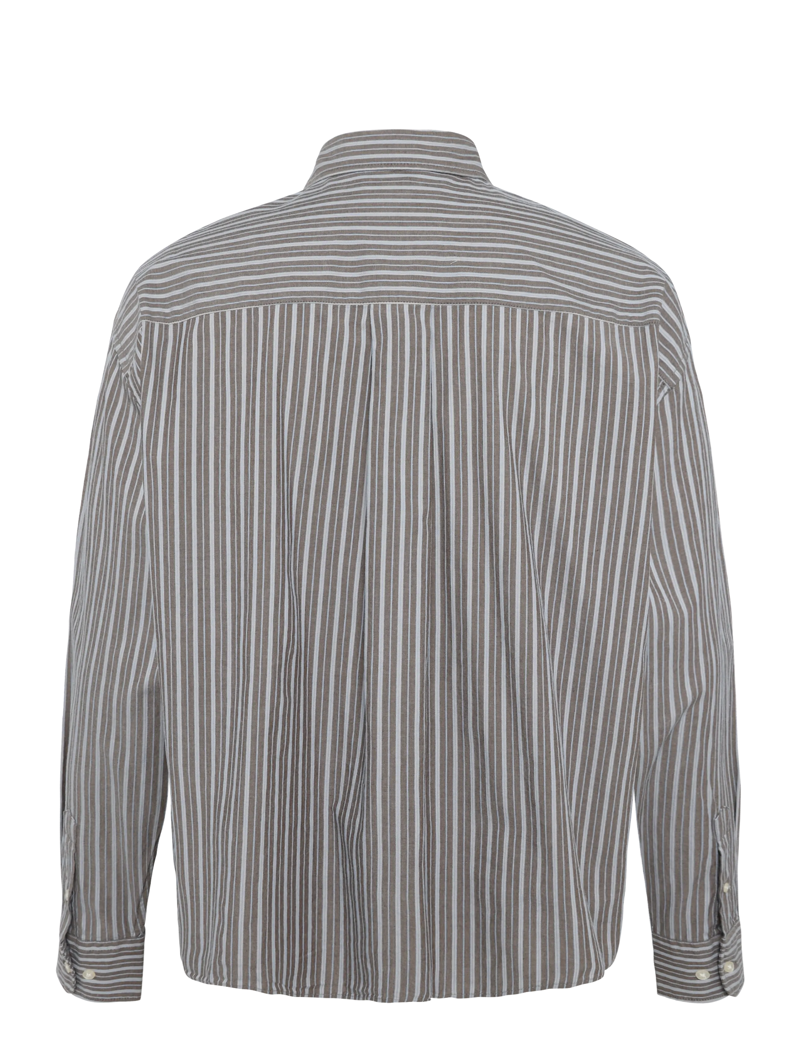 ONLY & SONS - ONSTHOMPSON STRIPE LOOSE SHIRT - randiga skjortor - demitasse - 1