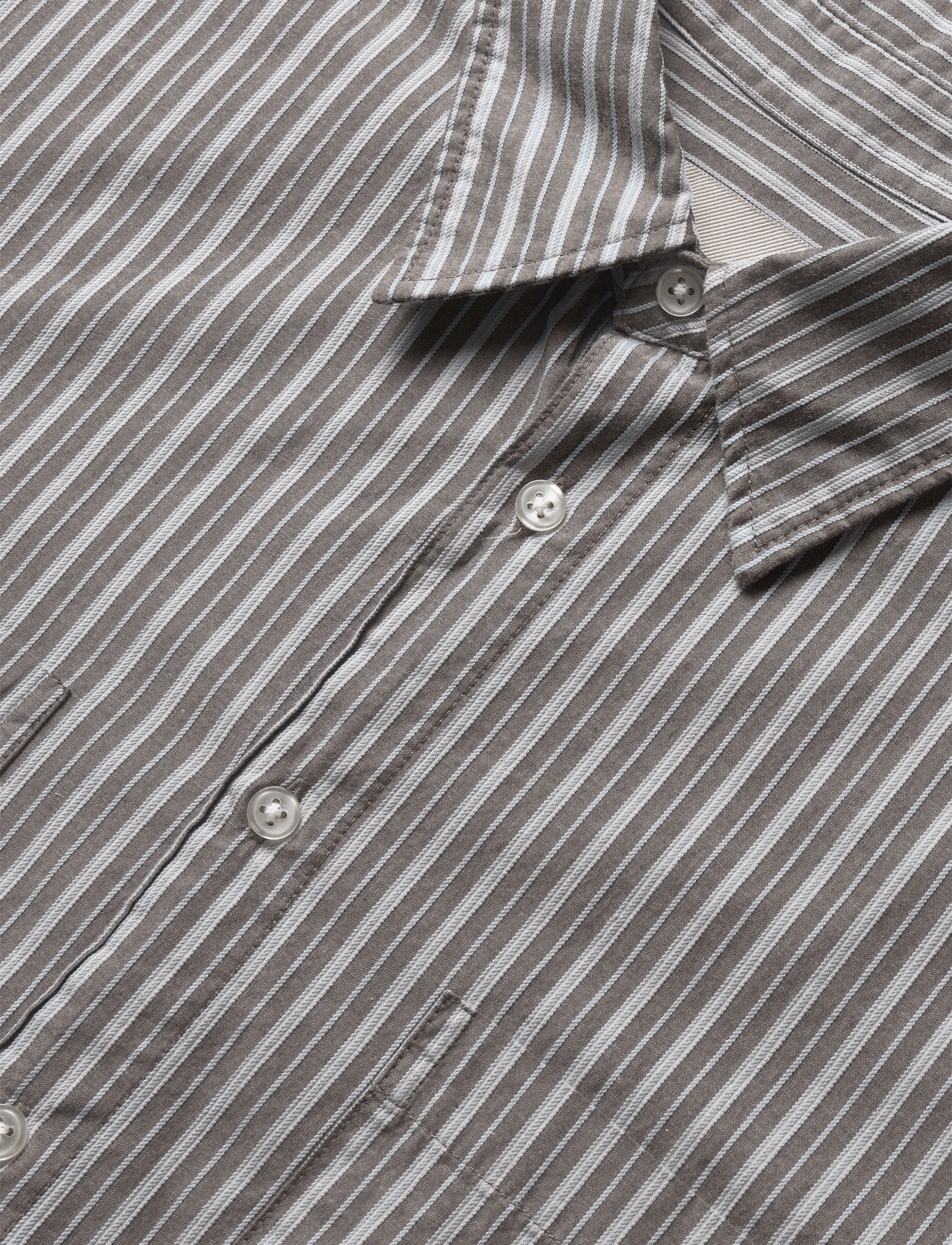 ONLY & SONS - ONSTHOMPSON STRIPE LOOSE SHIRT - randiga skjortor - demitasse - 2