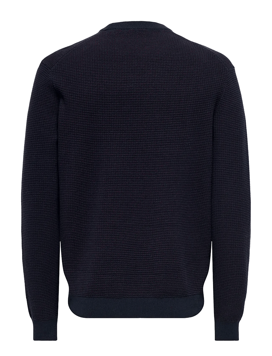 ONLY & SONS - ONSDAVE REG LS CREW NECK KNIT NOOS - rundhals - dark sapphire - 2