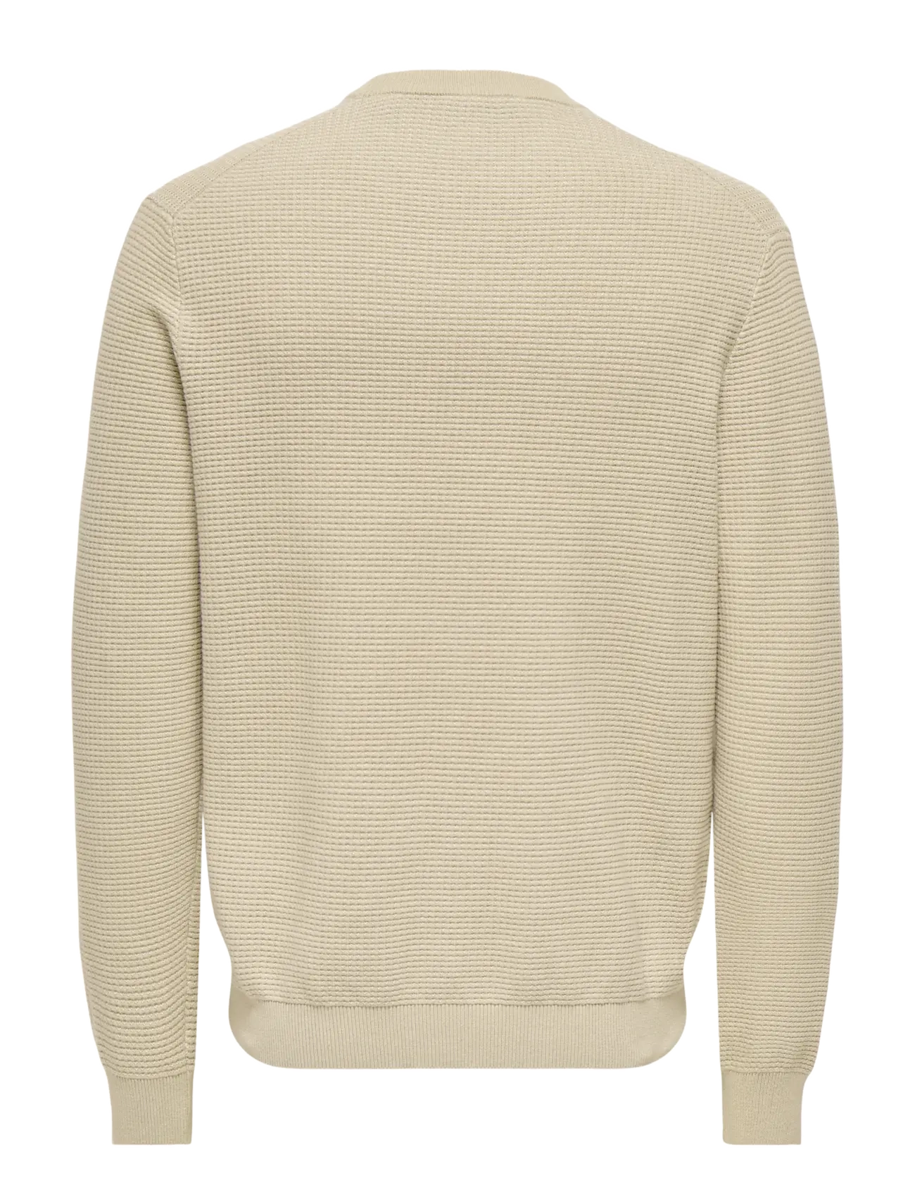 ONLY & SONS - ONSDAVE REG LS CREW NECK KNIT NOOS - silver lining - 2