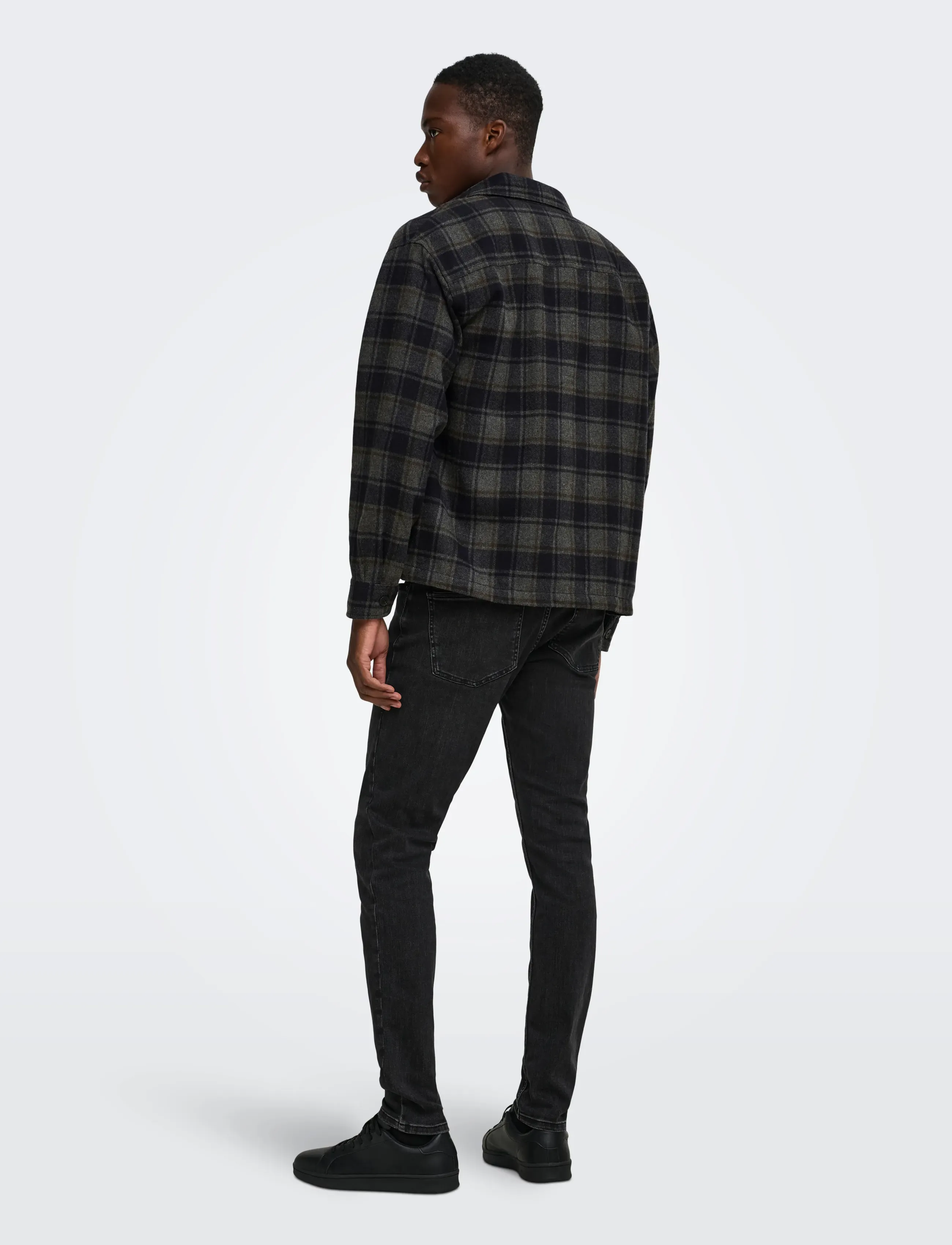 ONLY & SONS Onseske Checked Overshirt Noos skjortor & blusar herr – bild 2