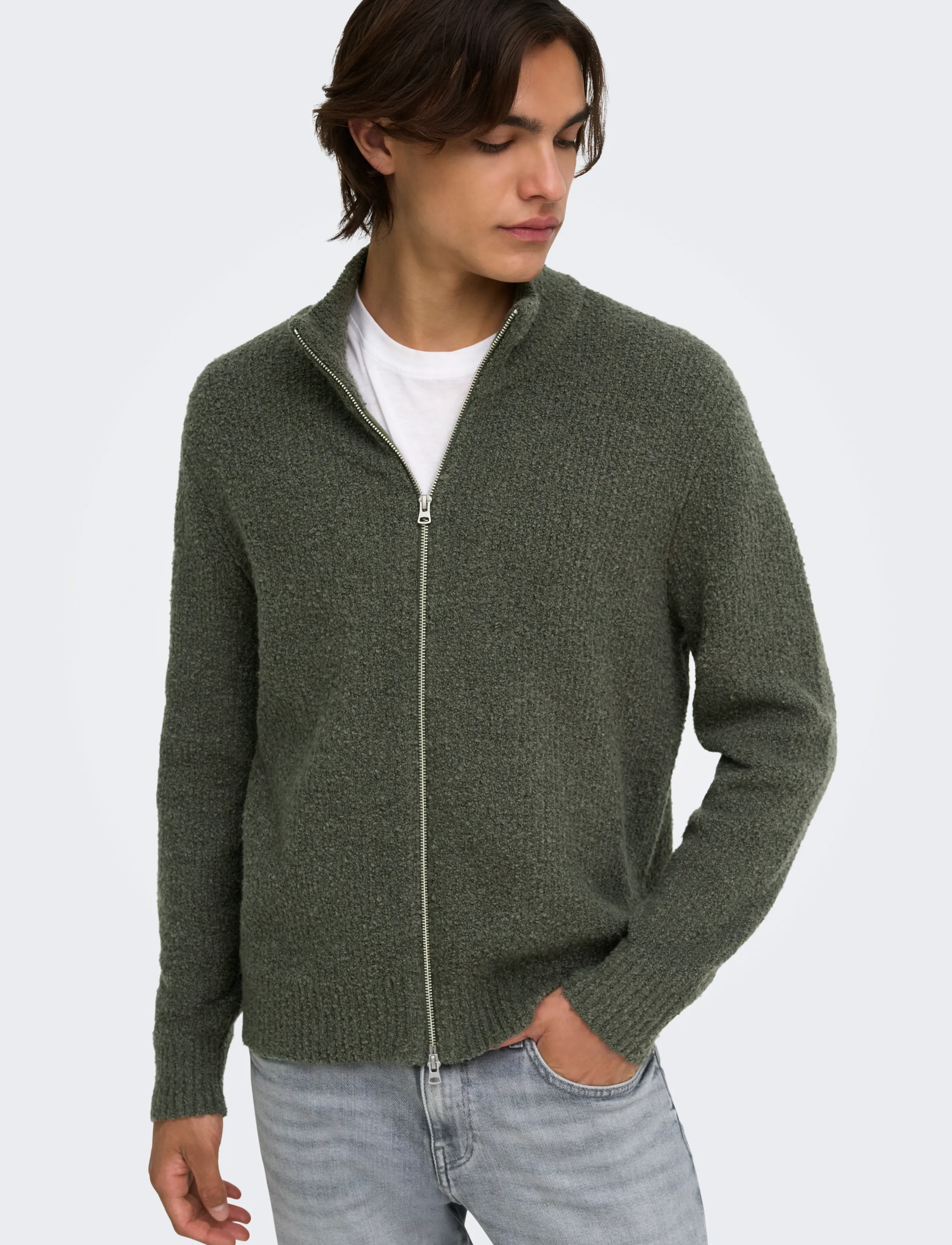 ONLY & SONS Onsdale Rlx Ls Cardigan Knit herr – bild 4