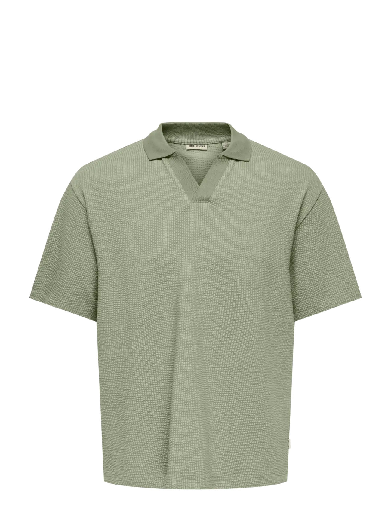 ONLY & SONS OSJKIAN LIFE RLX SS STRP POLO JRS - Overdele - SEAGRASS / green