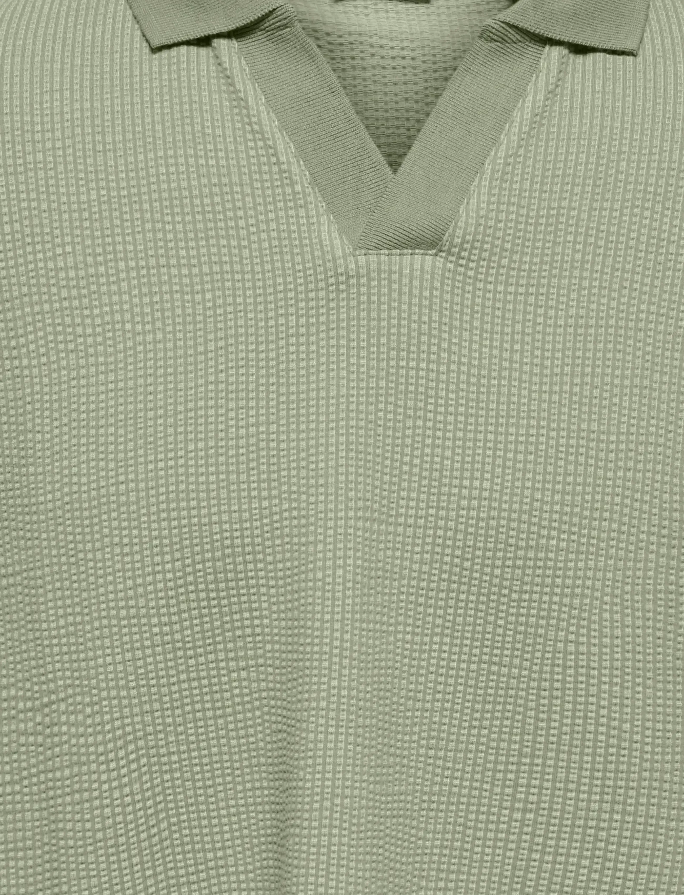 ONLY & SONS - OSJKIAN LIFE RLX SS STRP POLO JRS - stutterma polo - seagrass - 2