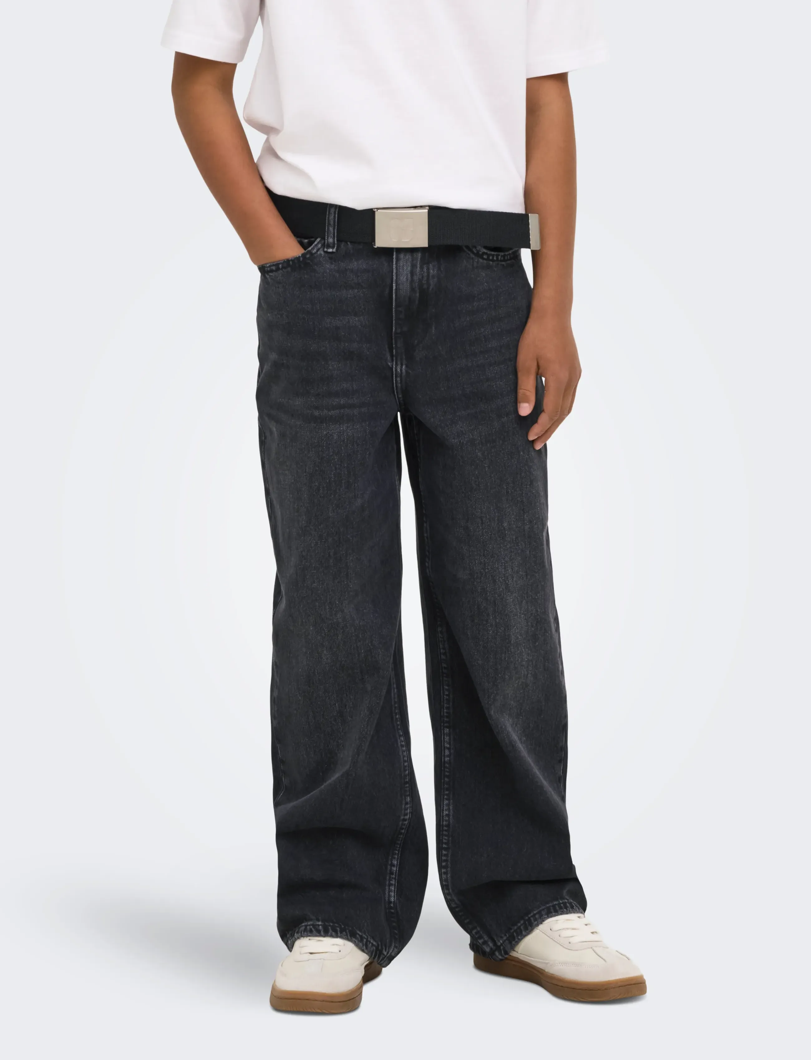 ONLY & SONS OSJREMI WIDE WB 8781 AZG DNM NOOS - Jeans - WASHED BLACK / black