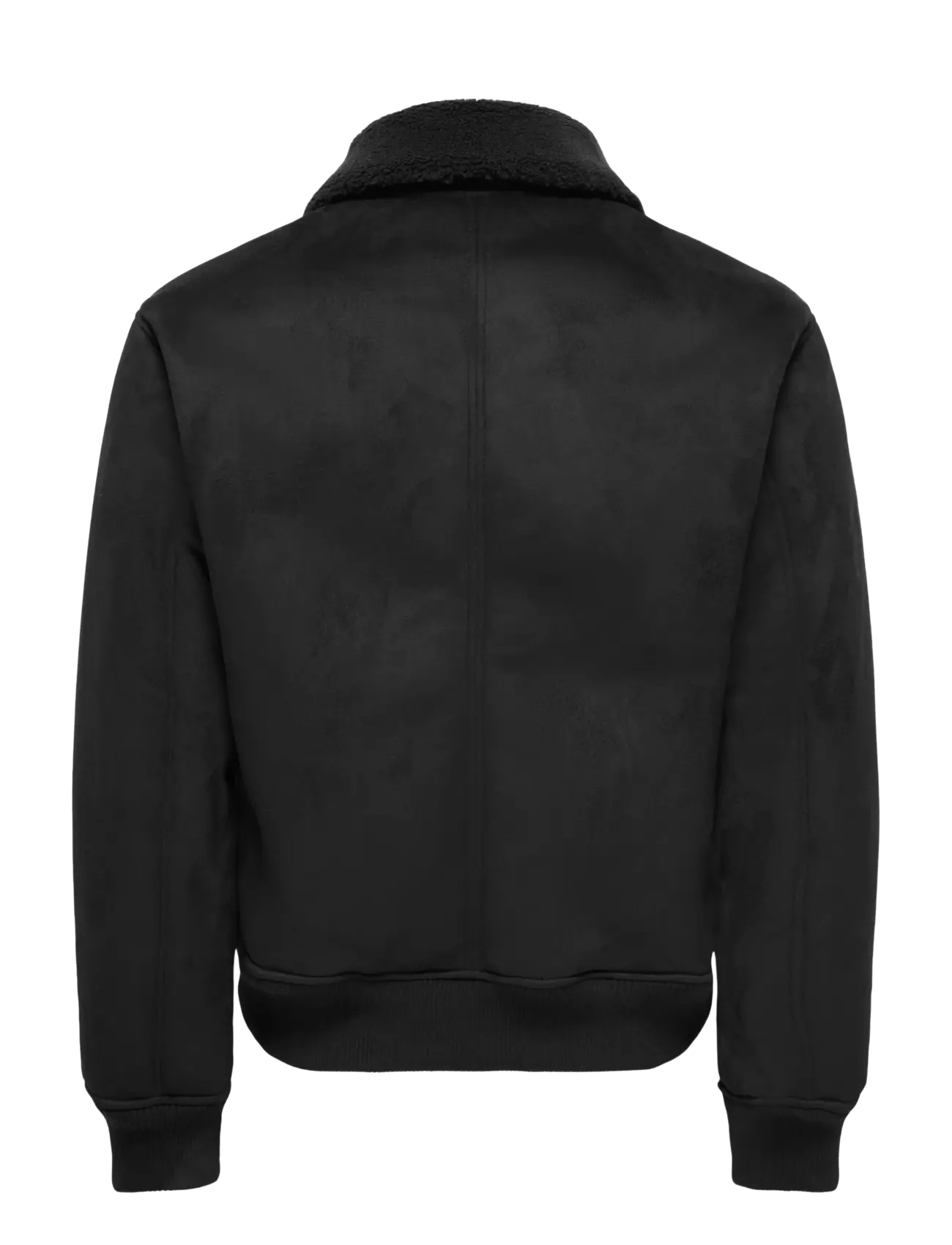 ONLY & SONS - ONSSPENCER SHEARLING JACKET OTW - höstjackor - black - 2