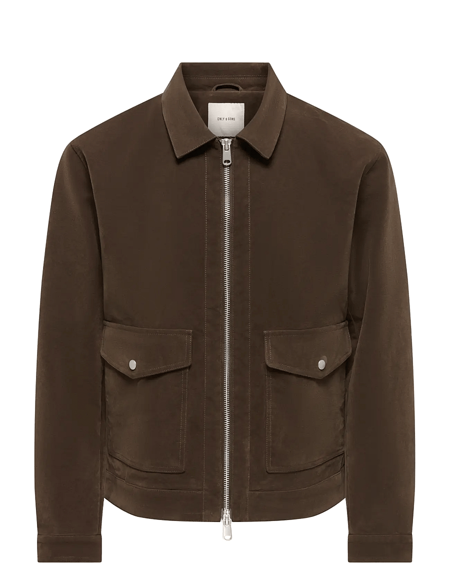 ONLY & SONS - ONSSINCLAIR FAUX SUEDE JACKET OTW - coffee bean - 1