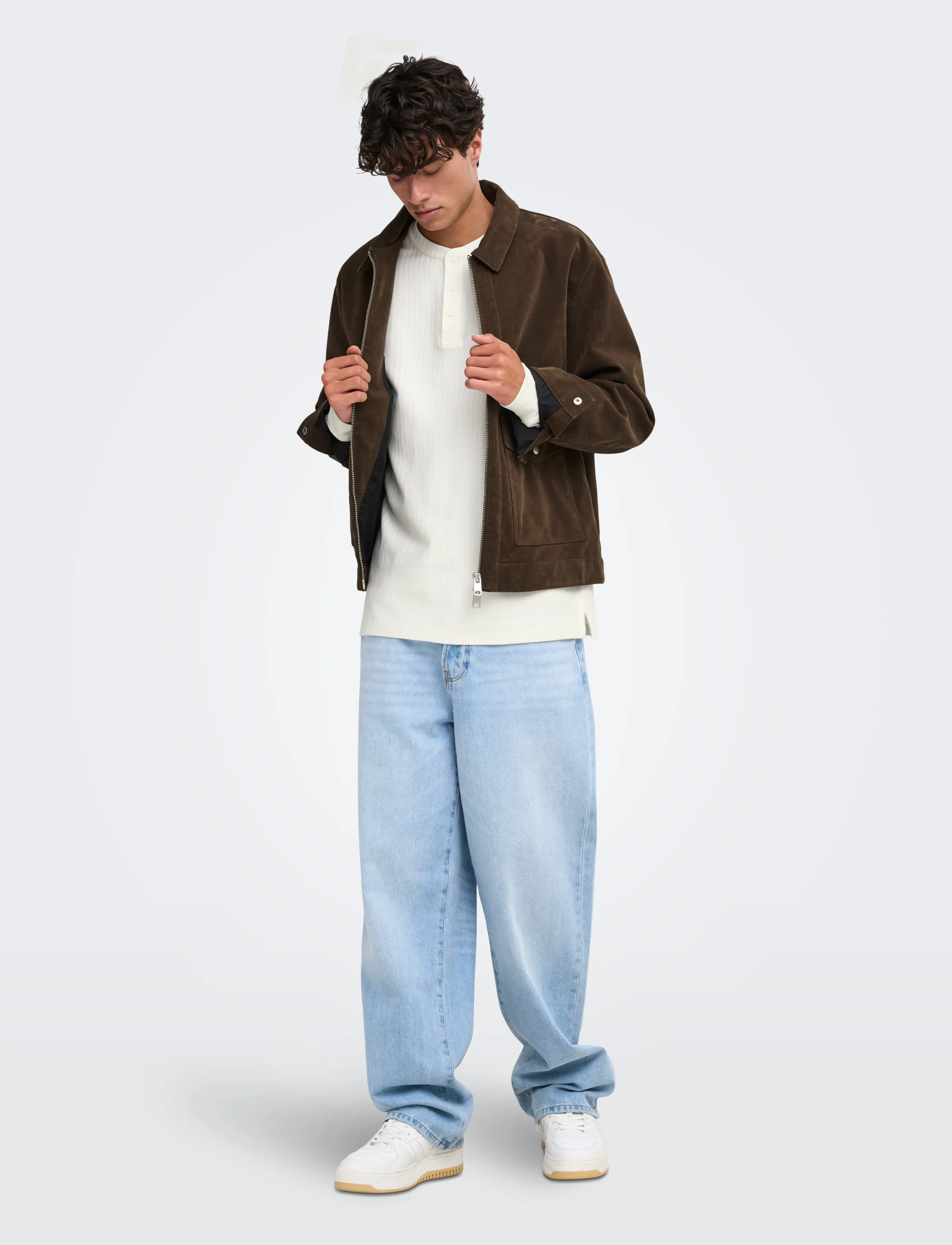 ONLY & SONS - ONSSINCLAIR FAUX SUEDE JACKET OTW - coffee bean - 4