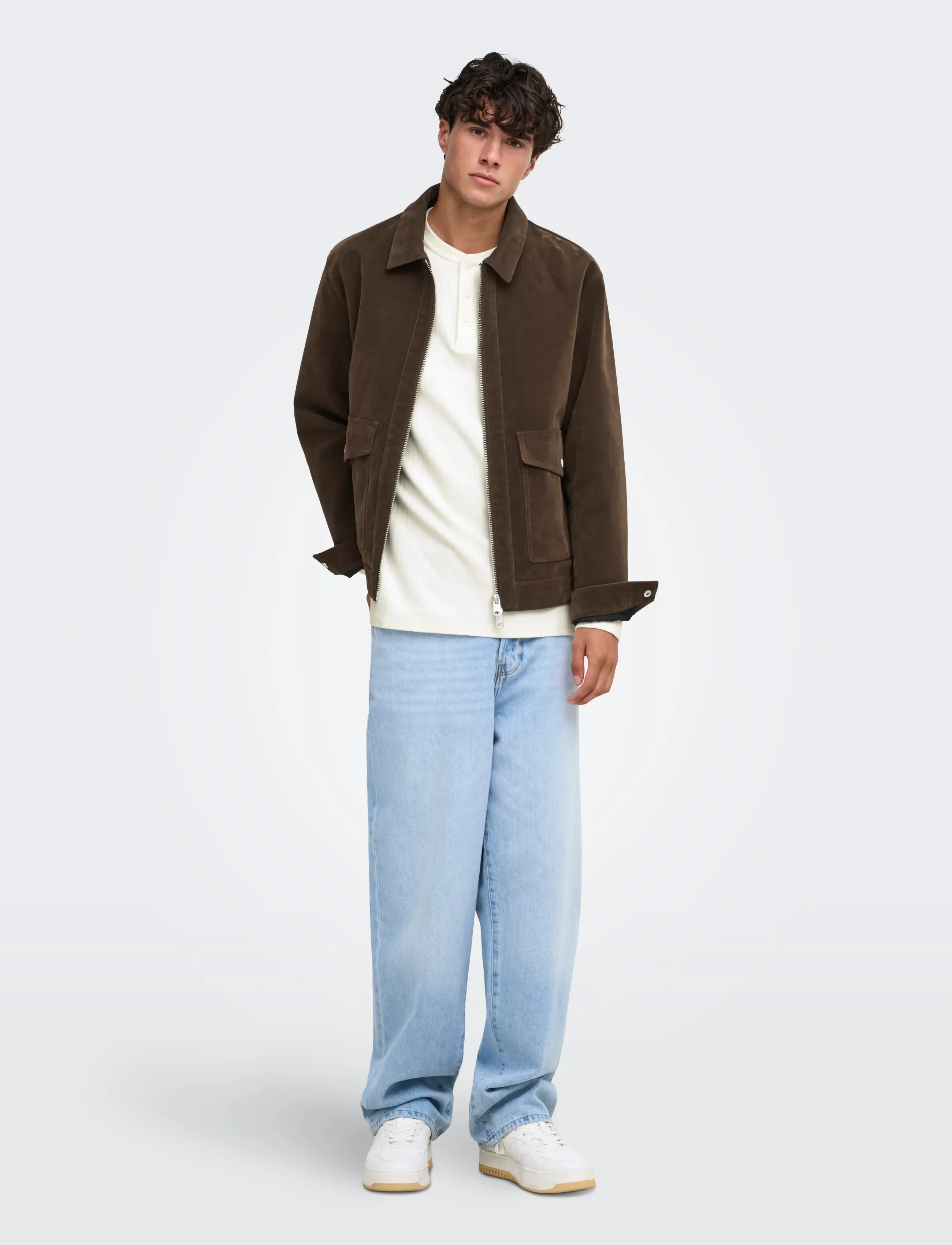 ONLY & SONS - ONSSINCLAIR FAUX SUEDE JACKET OTW - höstjackor - coffee bean - 4