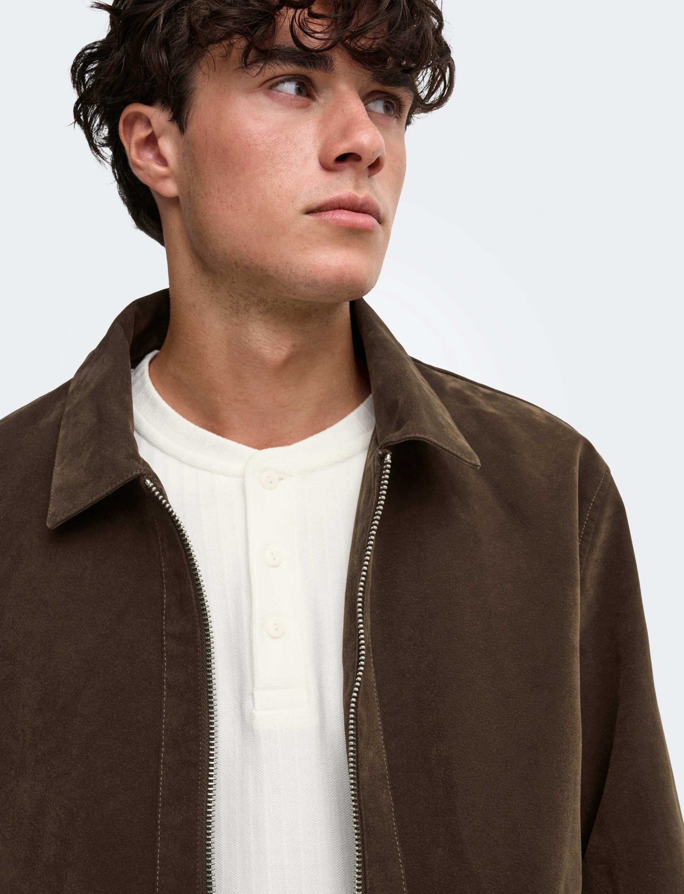 ONLY & SONS - ONSSINCLAIR FAUX SUEDE JACKET OTW - coffee bean - 5