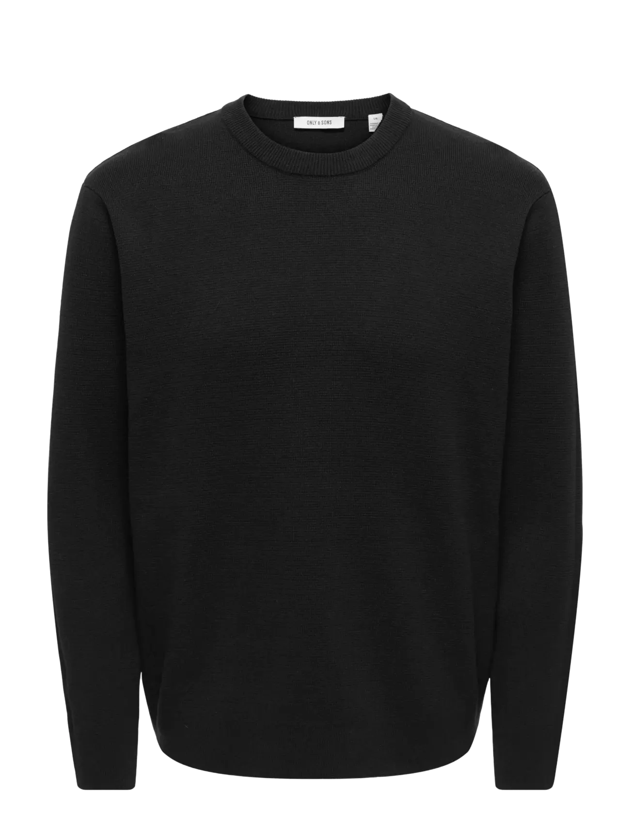 ONLY & SONS - ONSTING RLX CREW NECK KNIT NOOS - round necks - black - 1