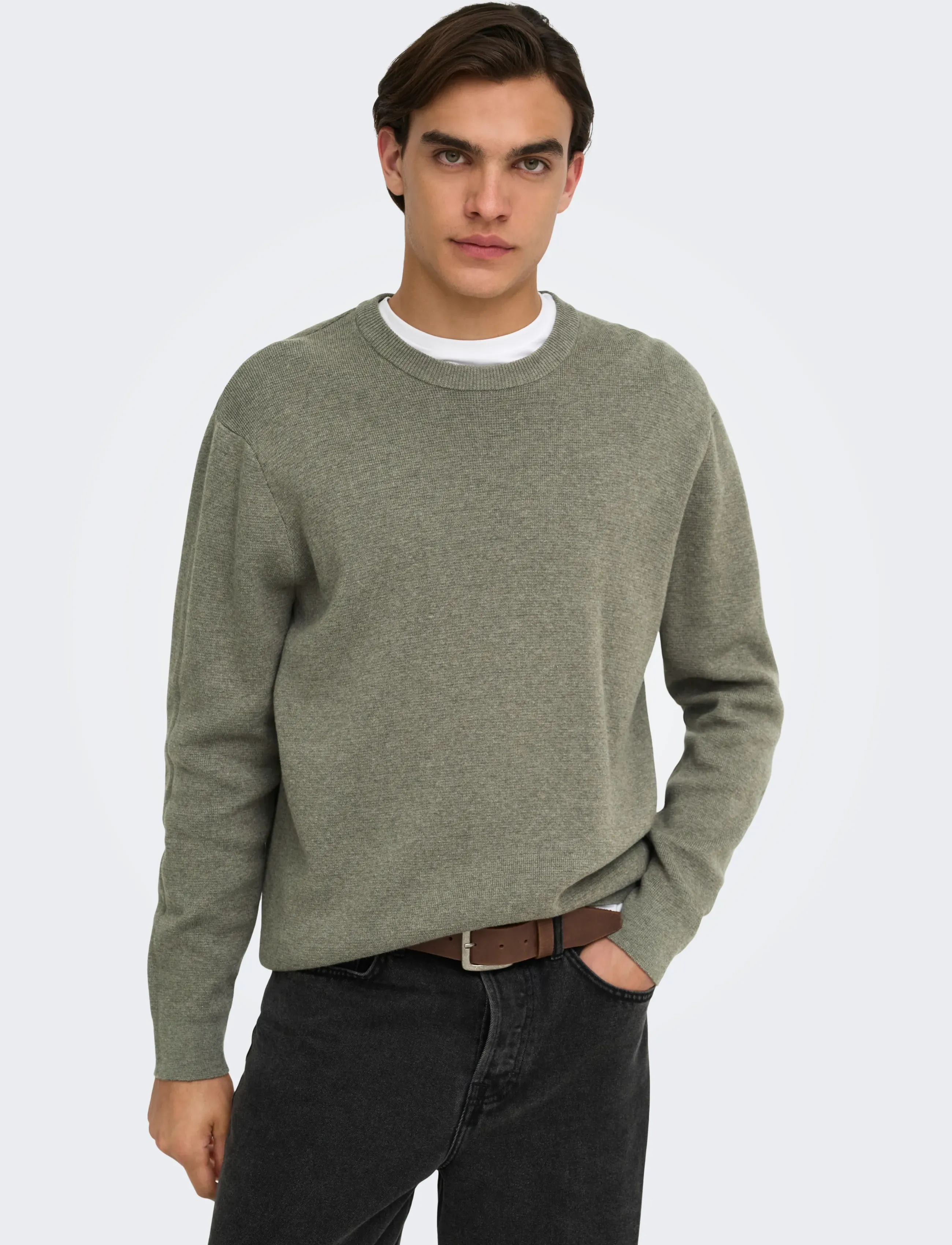 ONLY & SONS Onsting Rlx Crew Neck Knit Noos stickade tröjor herr – bild 6