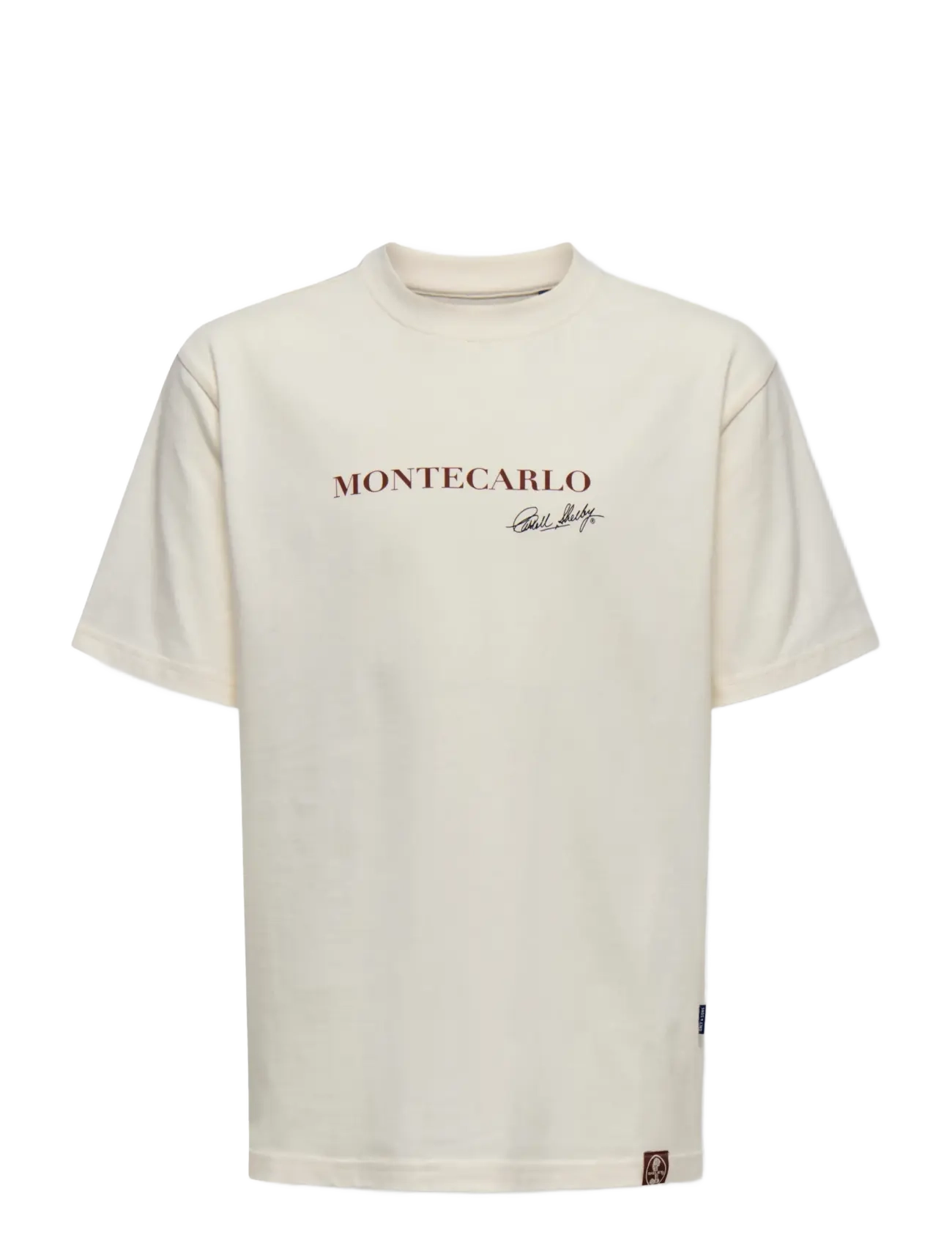 ONLY & SONS OSJSHELBY RLX SS LIC TEE - Shop efter størrelse - WHISPER WHITE / cream