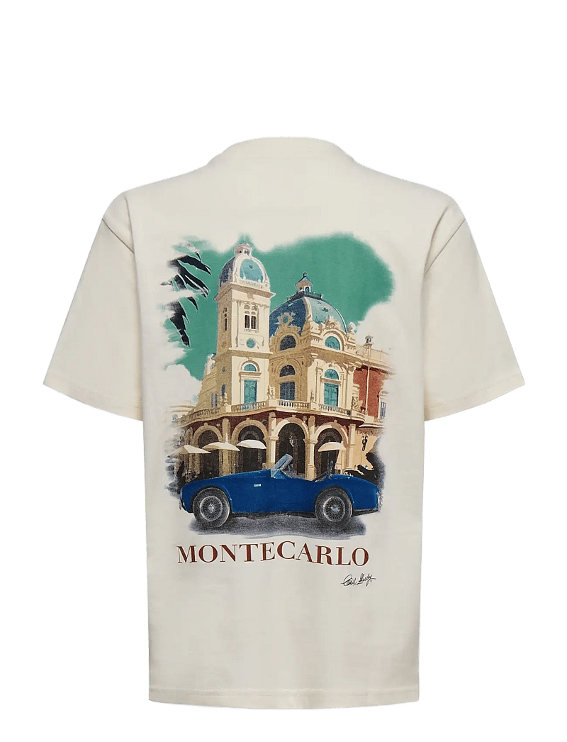 ONLY & SONS - OSJSHELBY RLX SS LIC TEE - kortärmade t-shirts - whisper white - 1