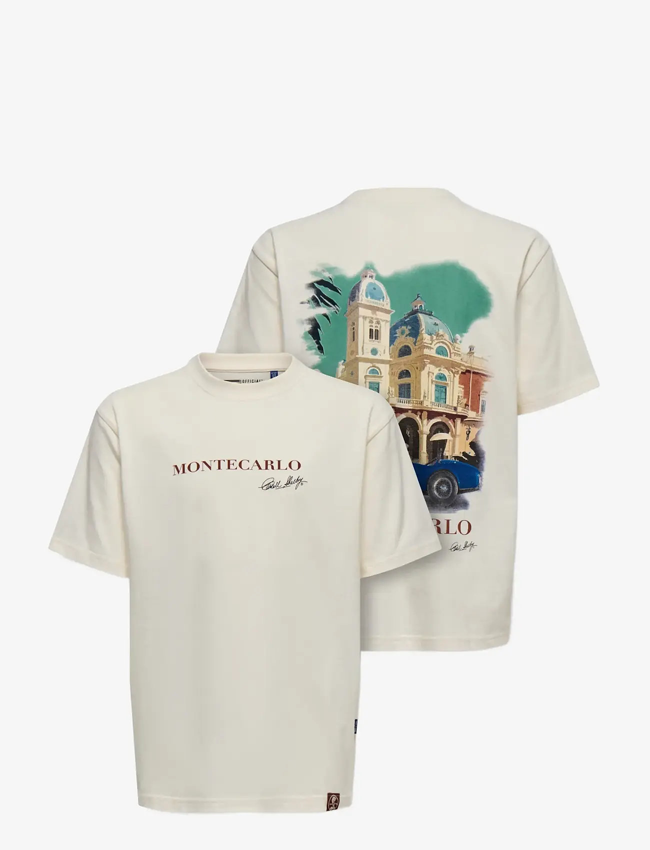 ONLY & SONS - OSJSHELBY RLX SS LIC TEE - kortærmede t-shirts - whisper white - 2