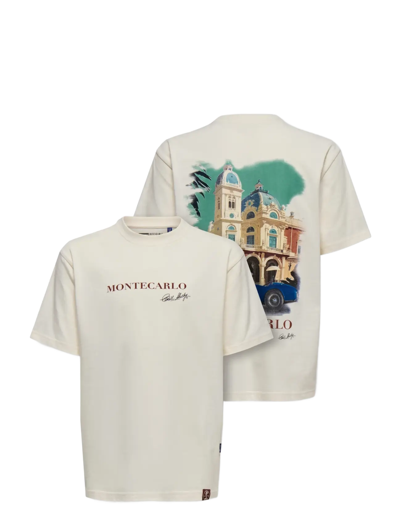 ONLY & SONS - OSJSHELBY RLX SS LIC TEE - kurzärmelige - whisper white - 2