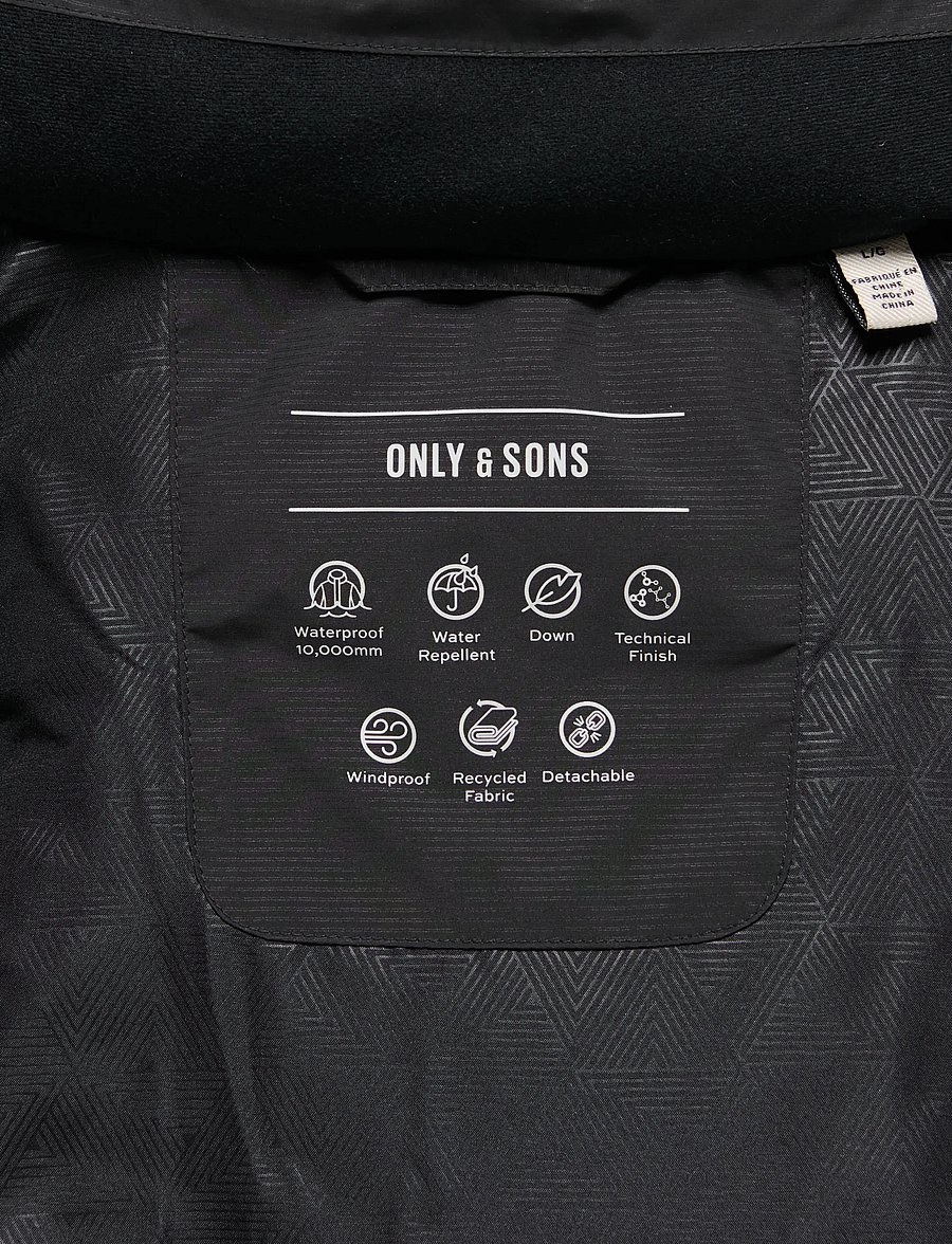 ONLY & SONS - ONSSATORI DOWN PUFFER JACKET OTW - black - 3