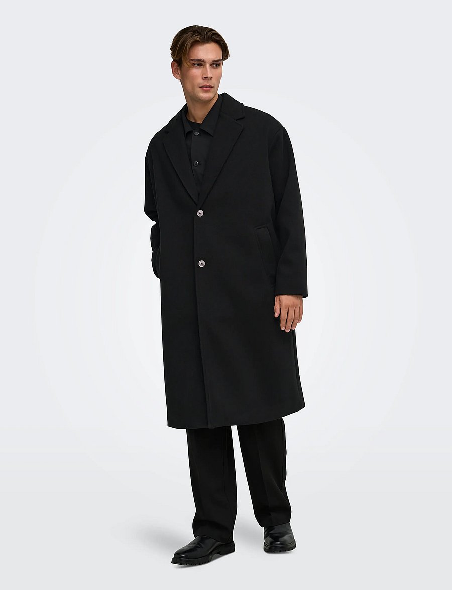 ONLY & SONS - ONSSTANLEY COAT OTW - black - 4