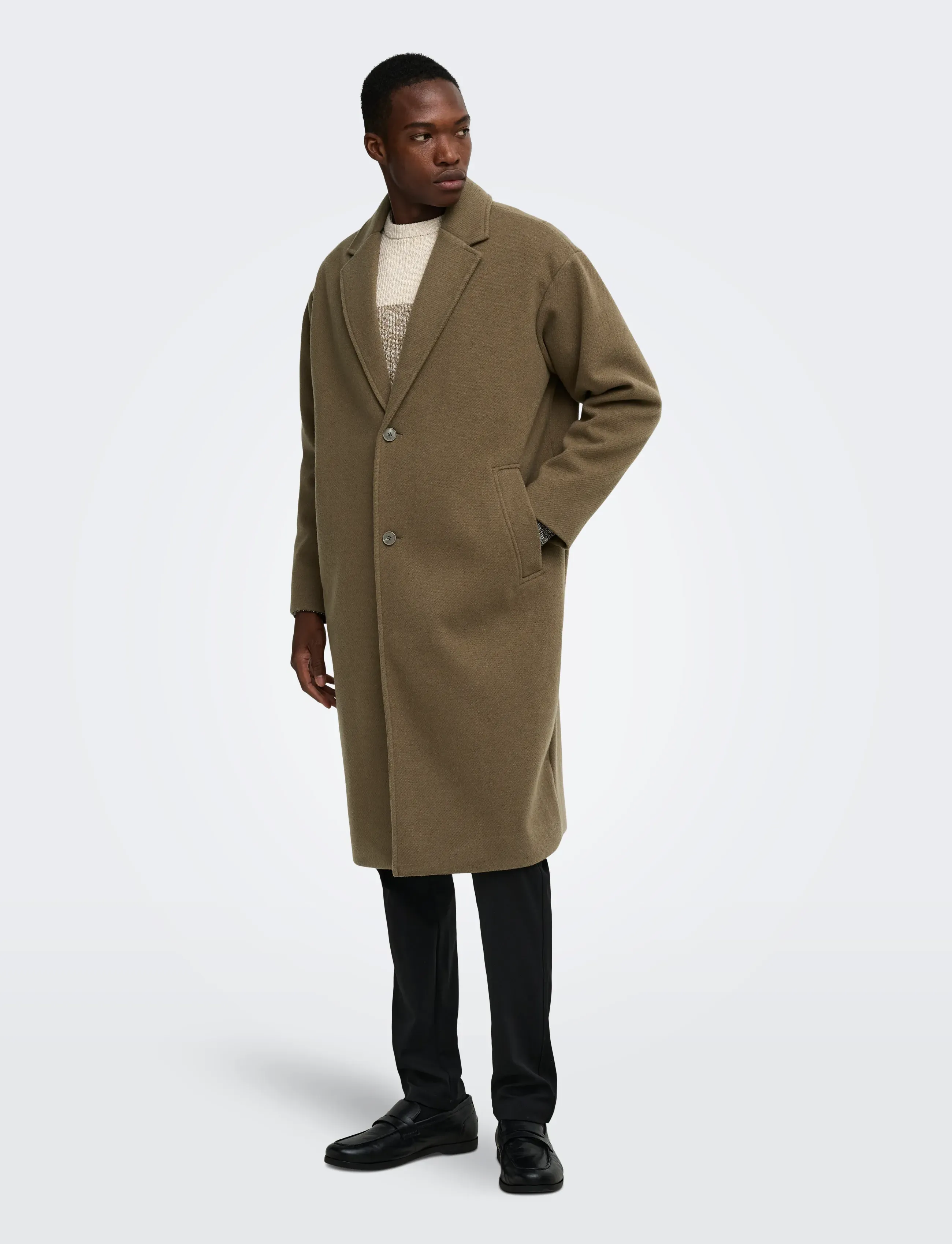 ONLY & SONS - ONSSTANLEY COAT OTW - light coats - walnut - 4