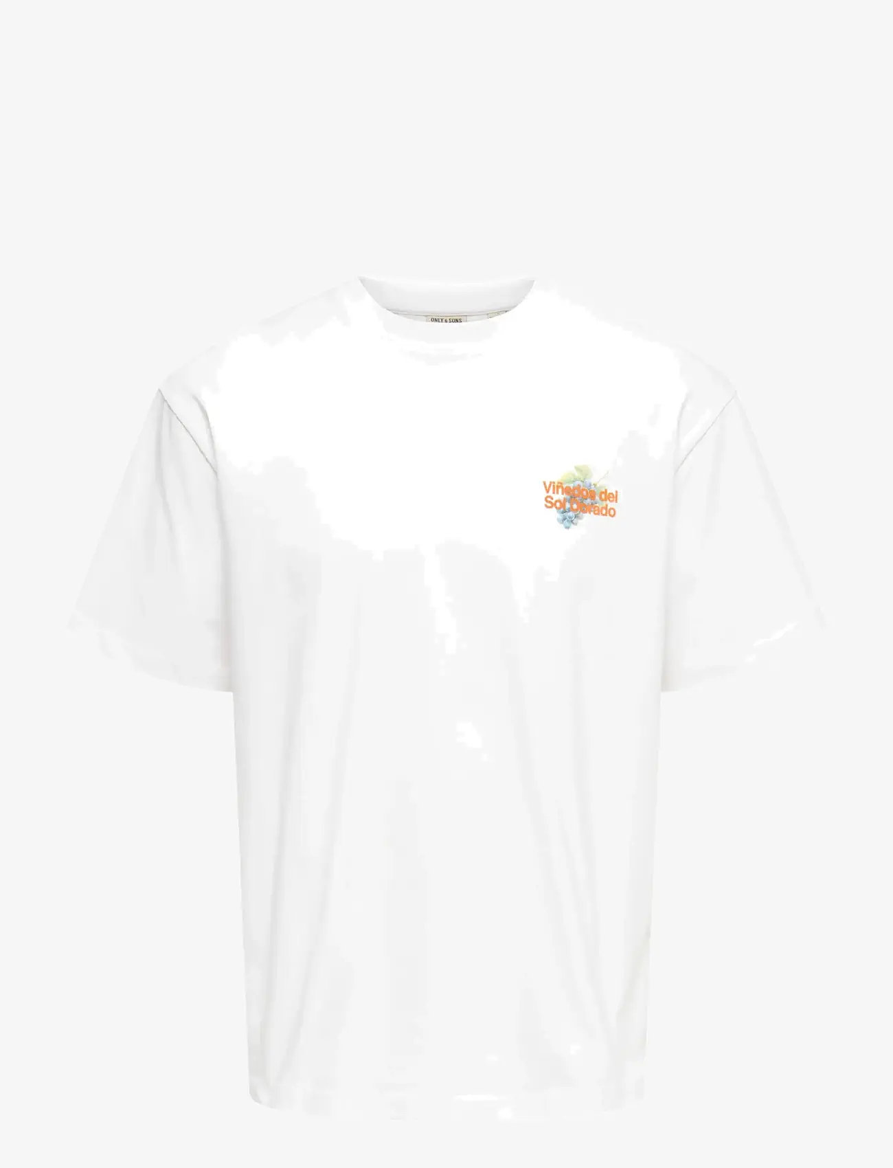 ONLY & SONS - ONSFRED LIFE RLX SS PRINT TEE NOOS - kortærmede t-shirts - bright white - 1