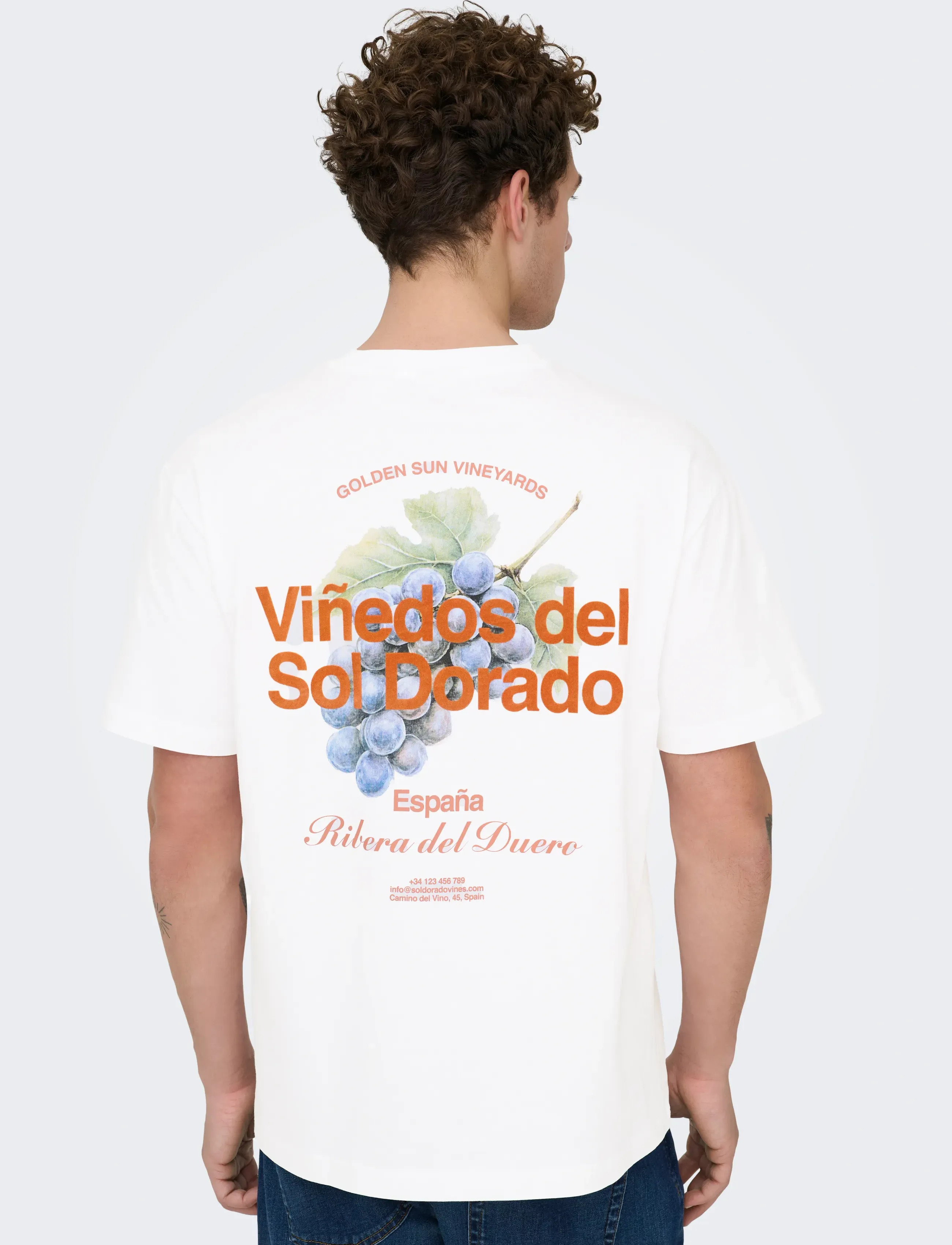 ONLY & SONS - ONSFRED LIFE RLX SS PRINT TEE NOOS - lühikeste varrukatega t-särgid - bright white - 5