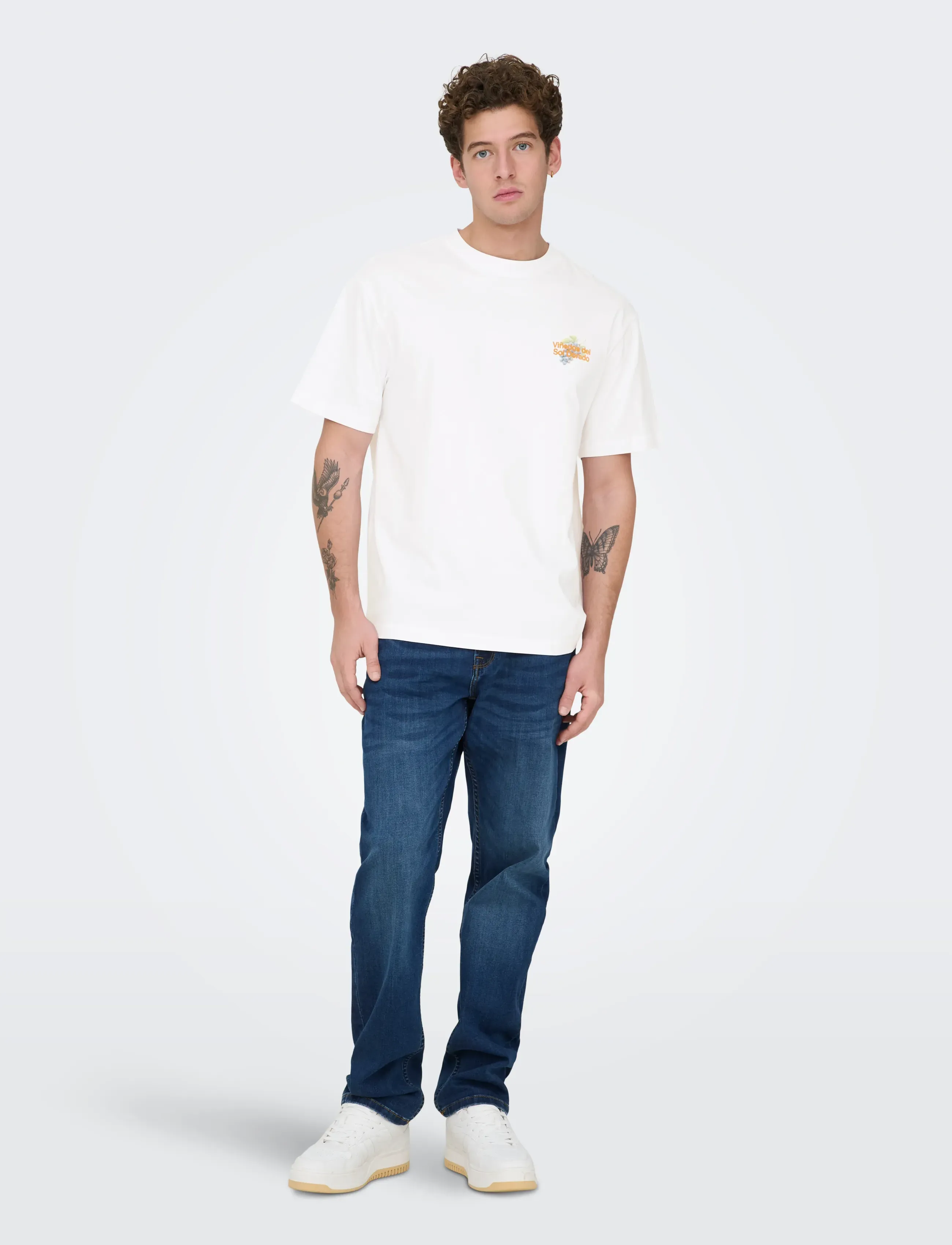 ONLY & SONS Onsfred Life Rlx Ss Print Tee Vd t-shirts med tryck herr – bild 5